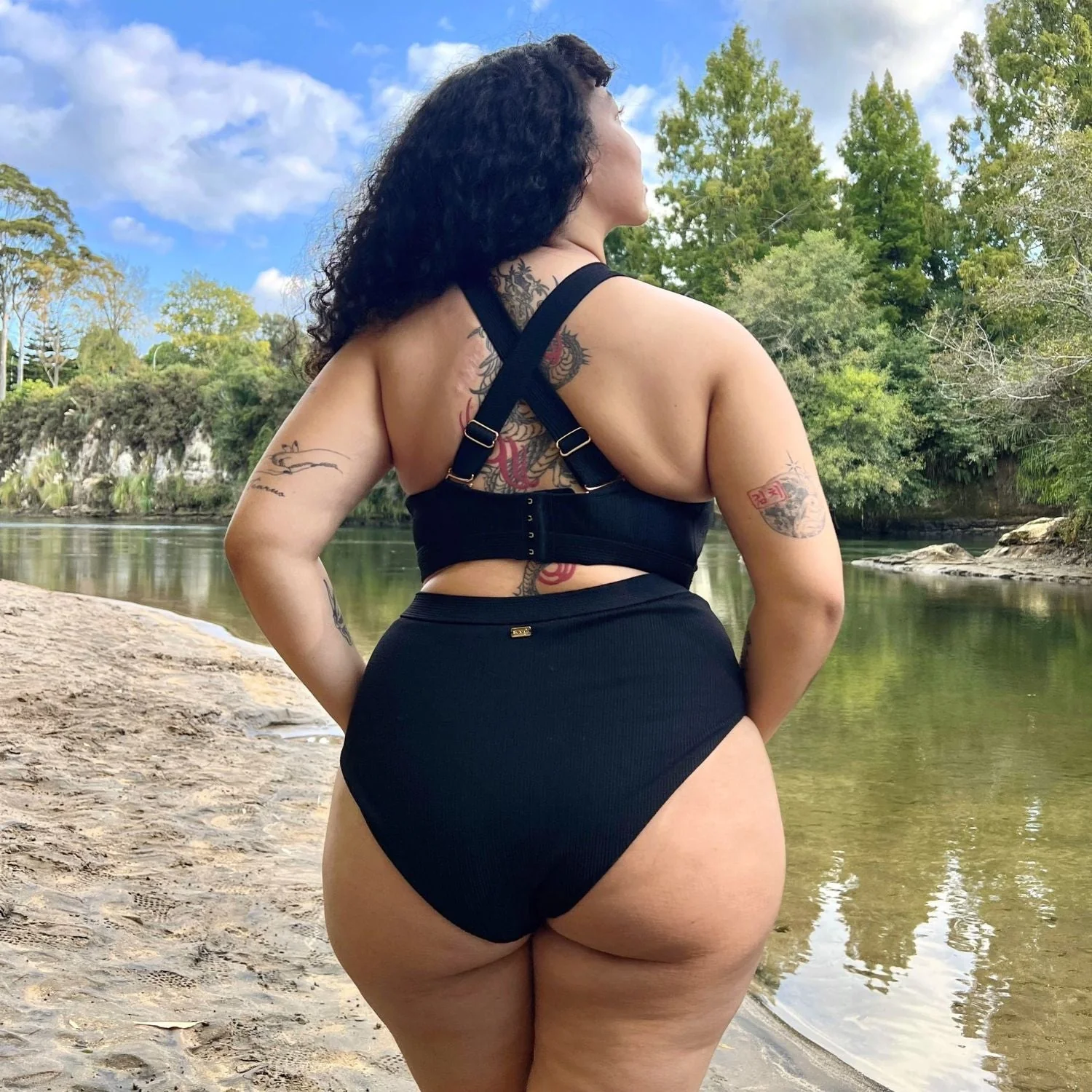 Tidelands Bikini Bottoms - Black - Zenithce