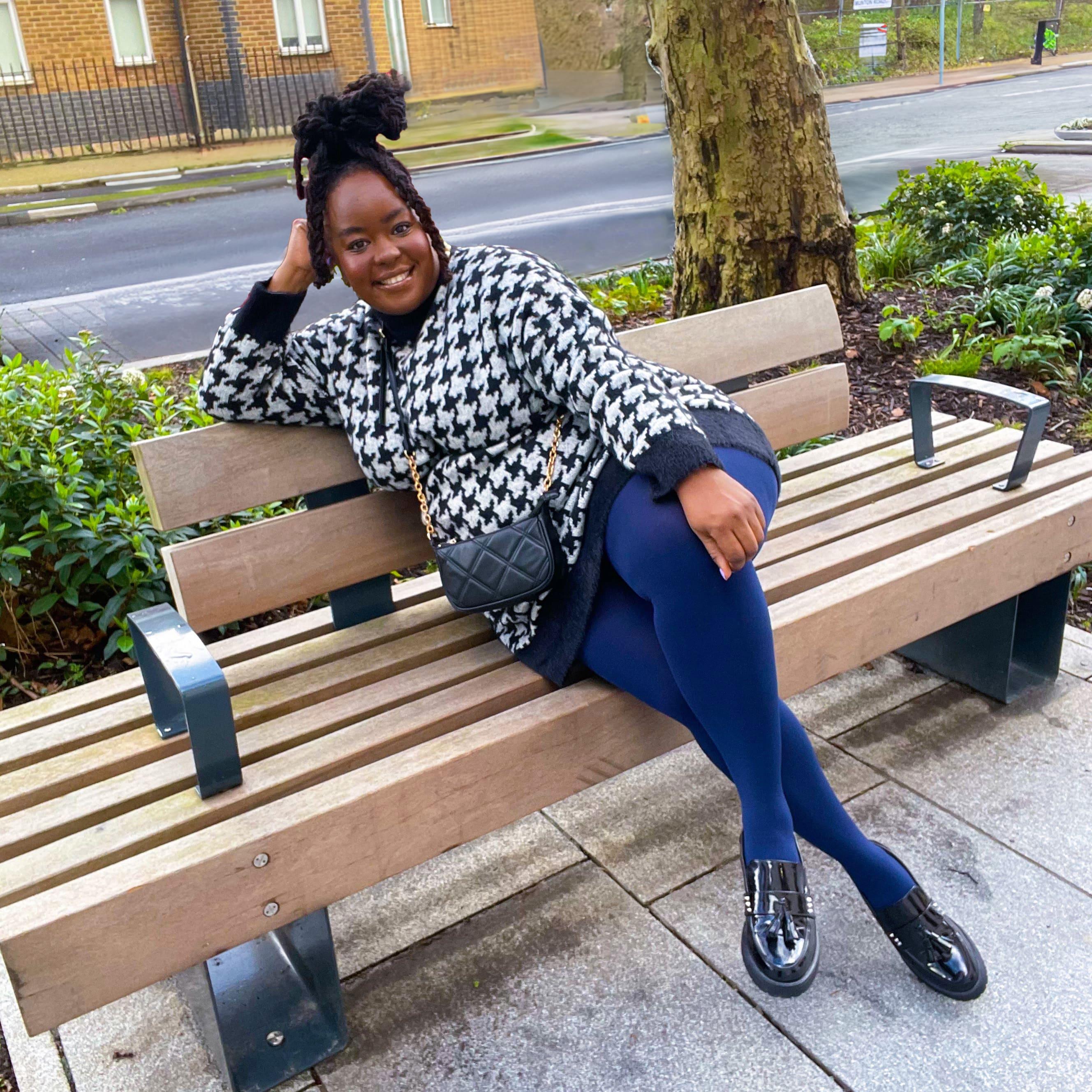 Huggy Light Compression Tights - Navy - Zenithce