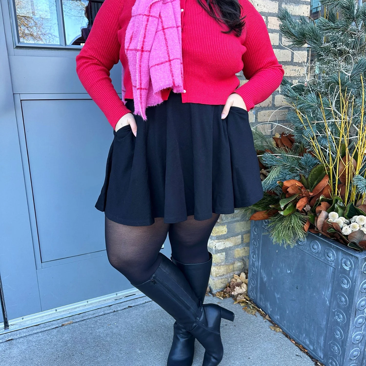 Mini-Flare Skirt - Black (V2) - Zenithce