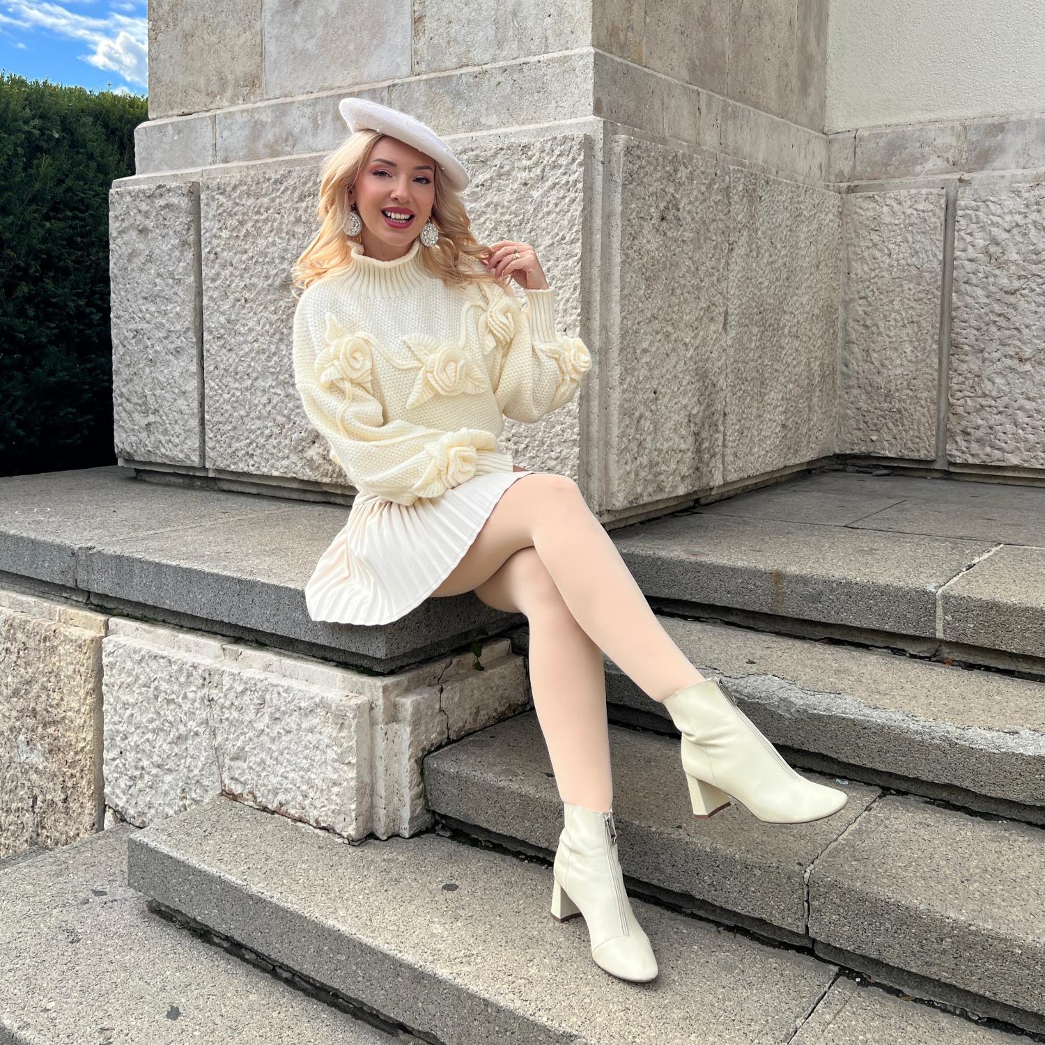 80 Denier Tights - Creamsicle - Zenithce