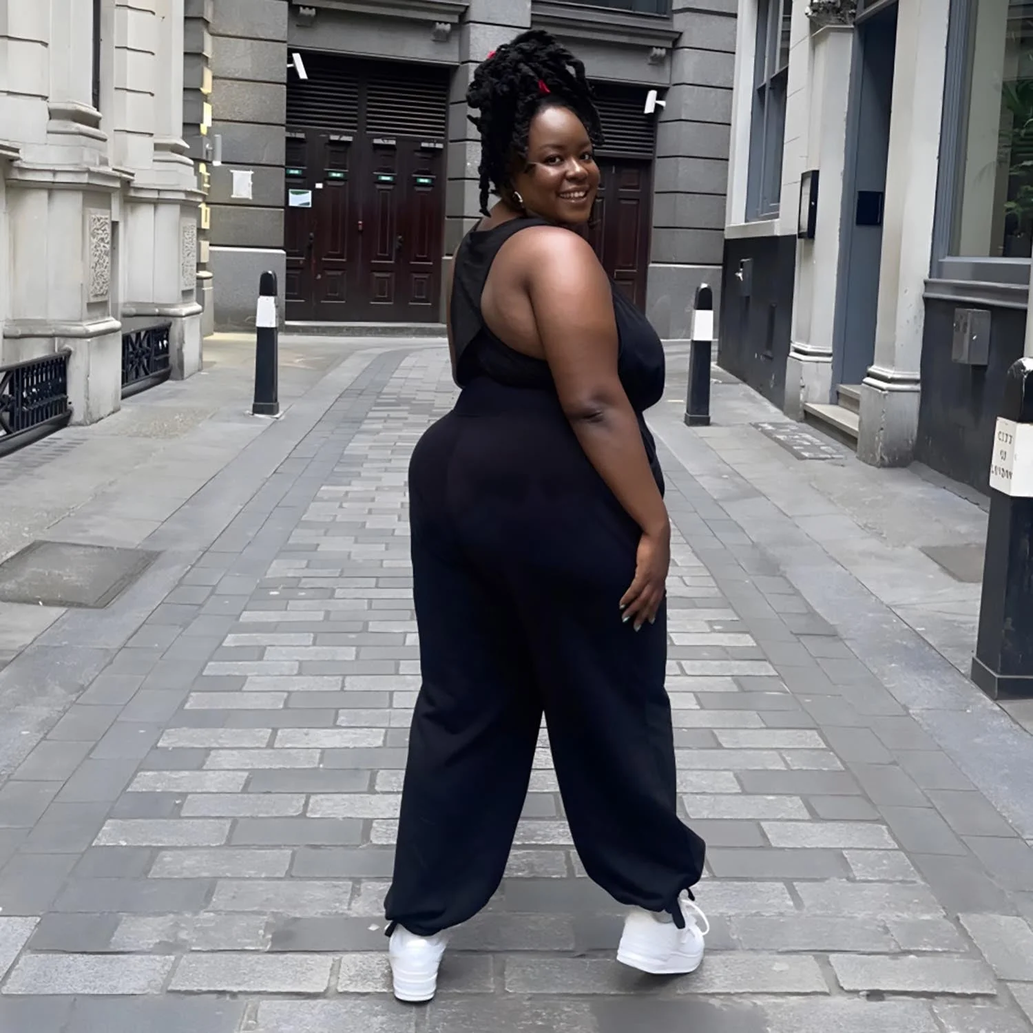 Organic Cotton Adjustable Joggers - Black - Zenithce