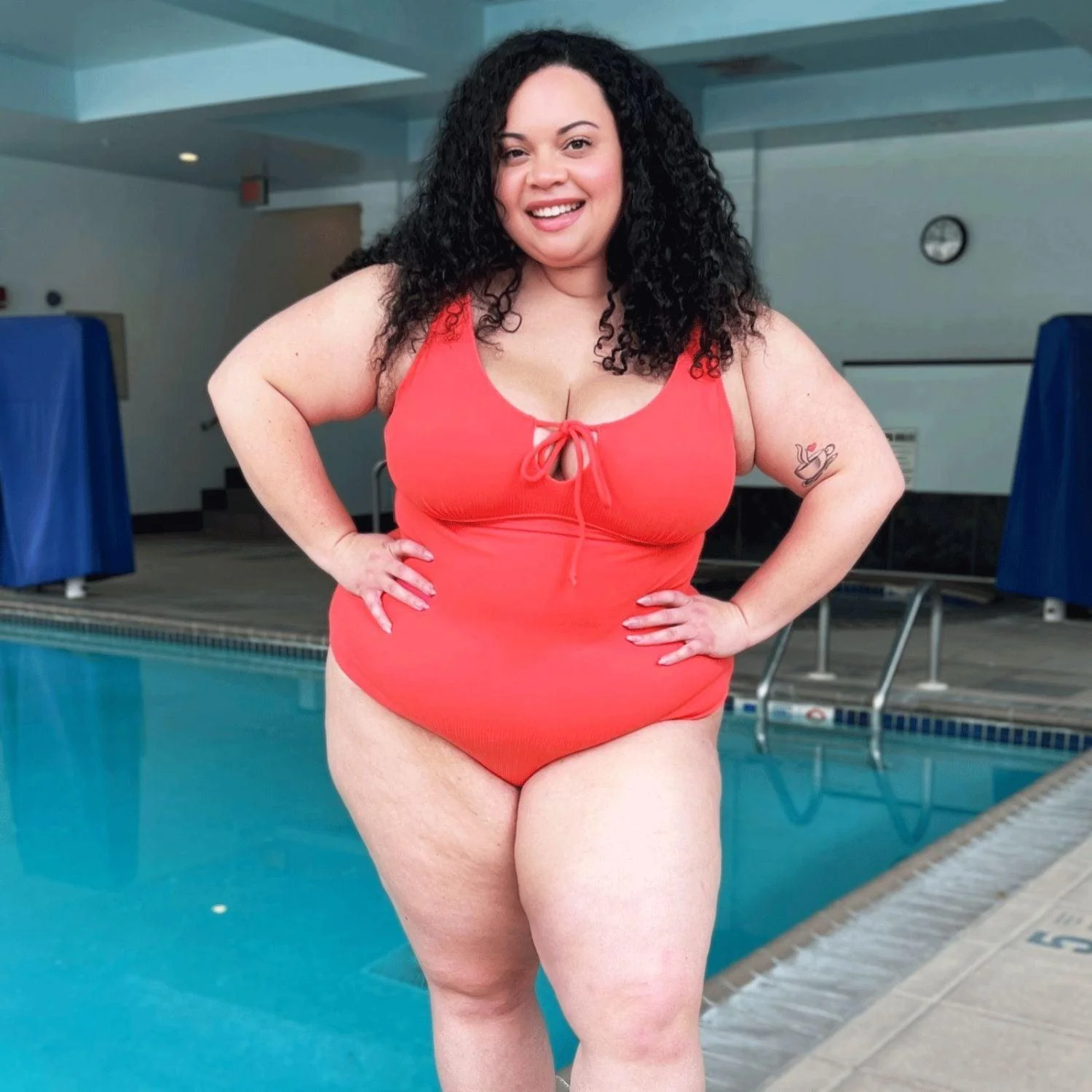 I'll Be Right Here Swimsuit - Coral - Zenithce