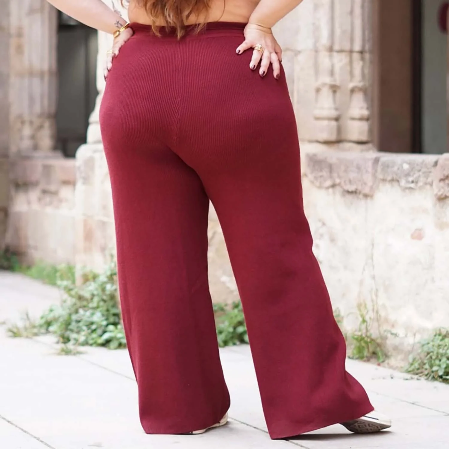 Knit Jumper & Wide Leg Trousers Roast Bundle - Zenithce