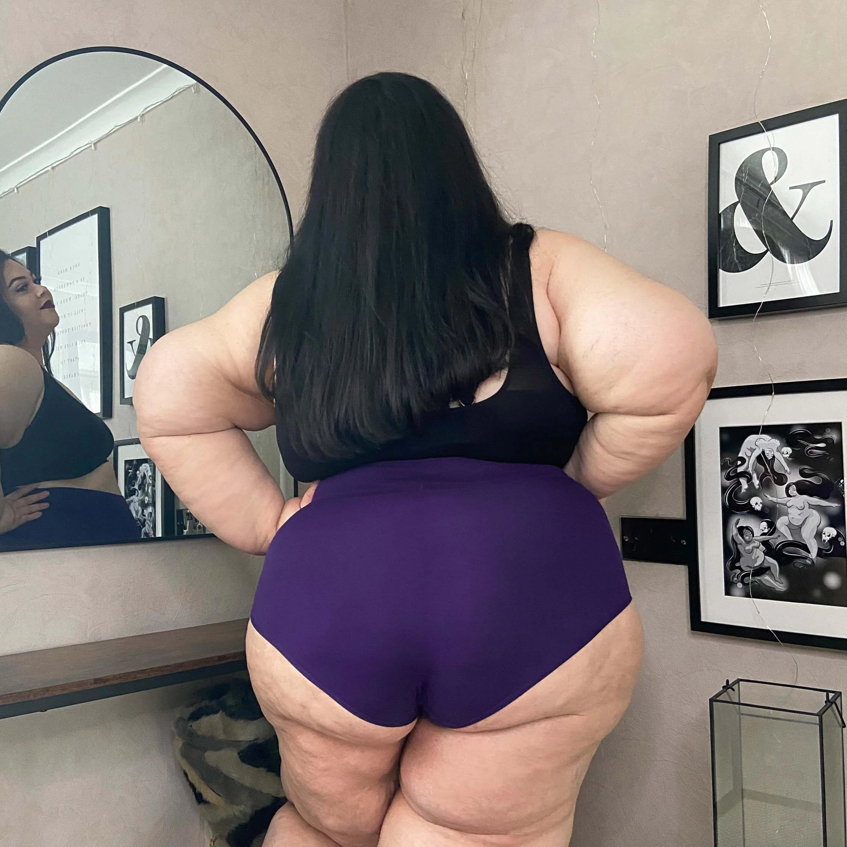 Organic Cotton Super High Waist Knickers - Suffragette Purple - Zenithce