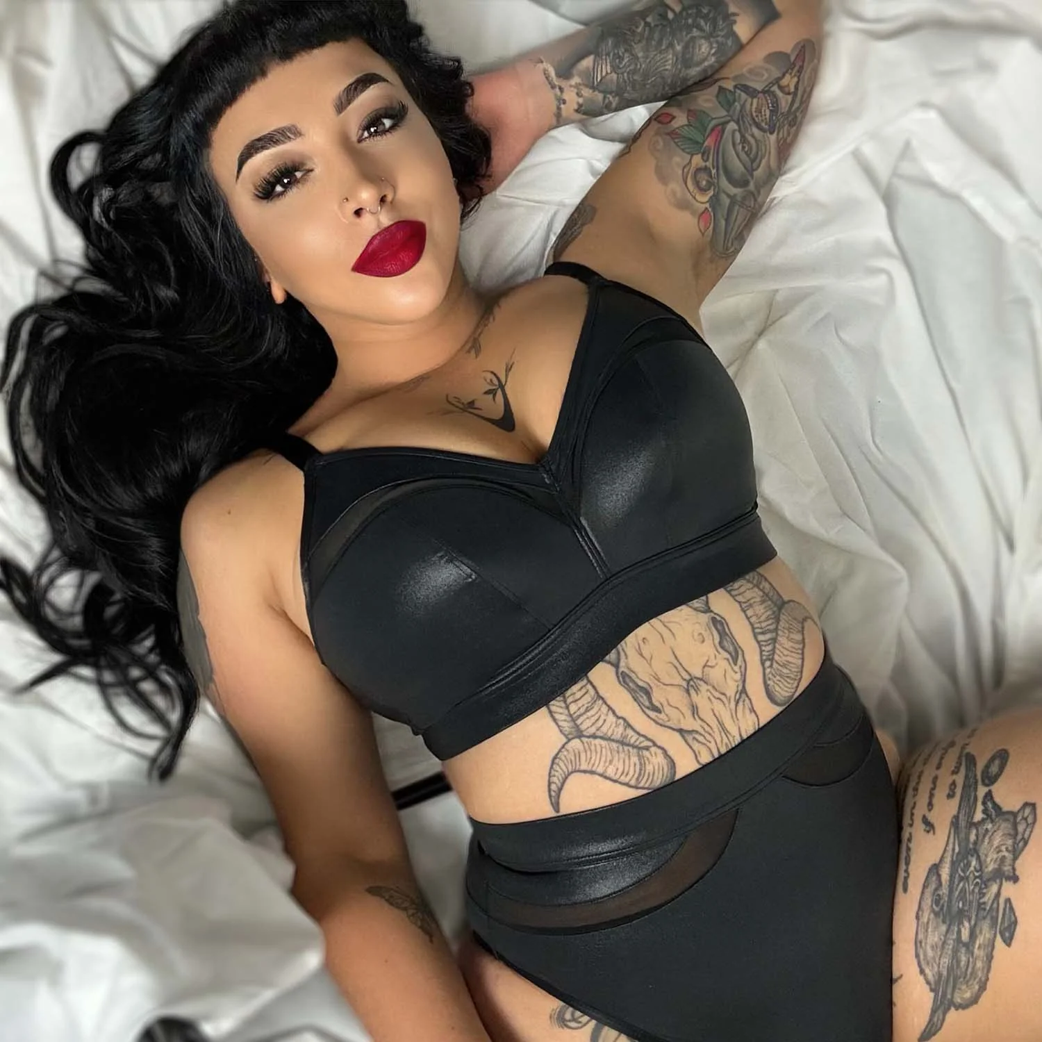 Siren Faux Leather Full Briefs - Zenithce