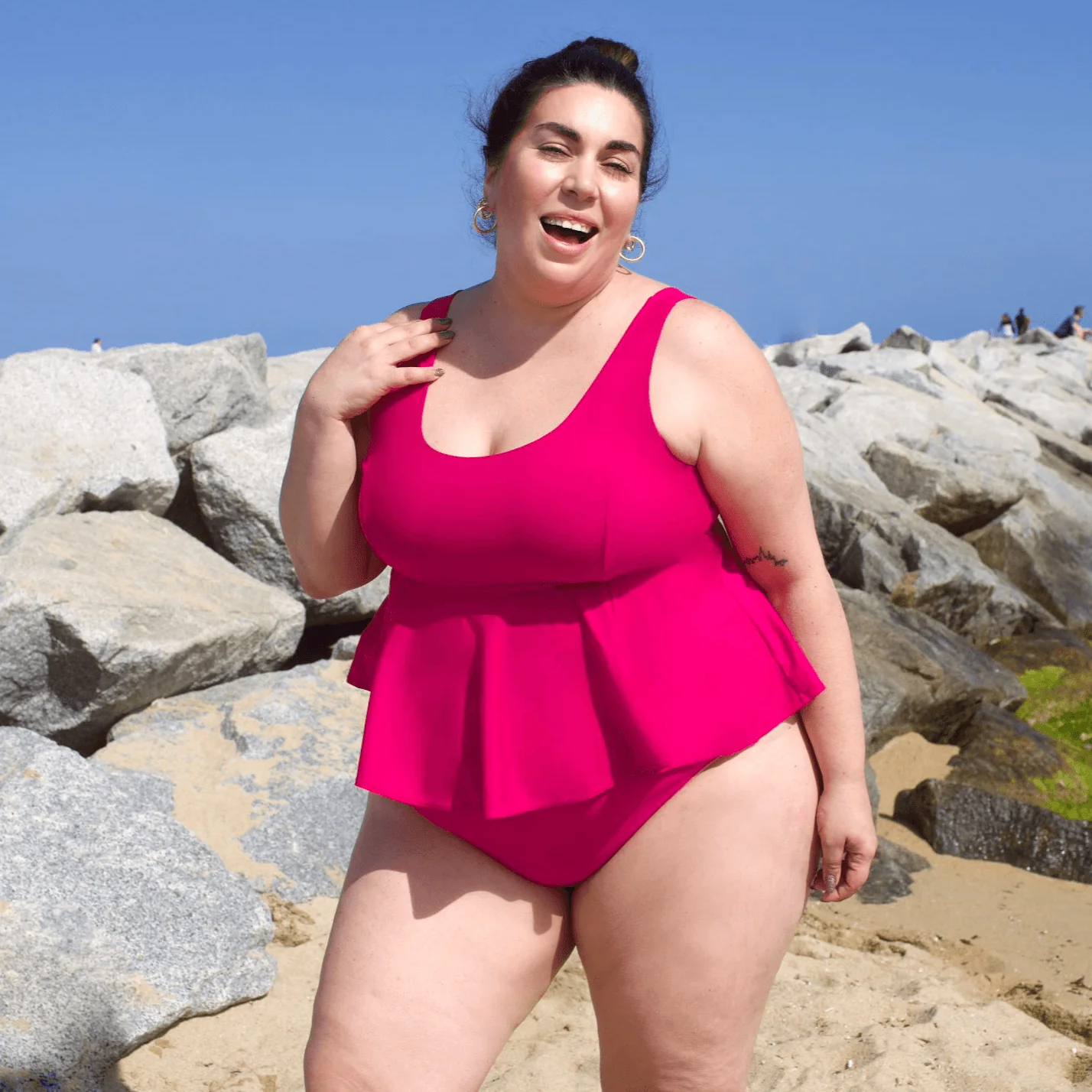 Who you gonna call? Bikini Top - Hot Pink - Zenithce