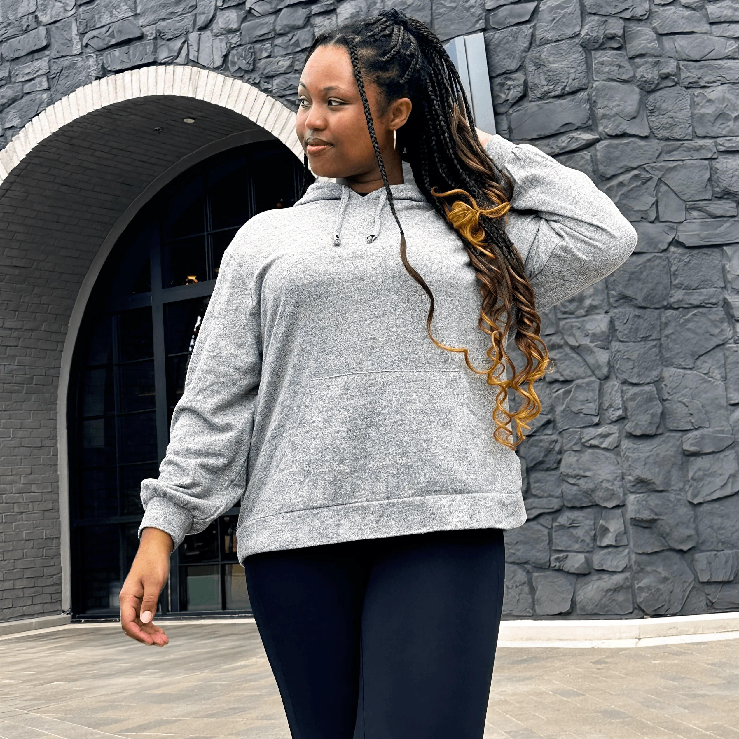 Hoodie - Grey Marl - Zenithce