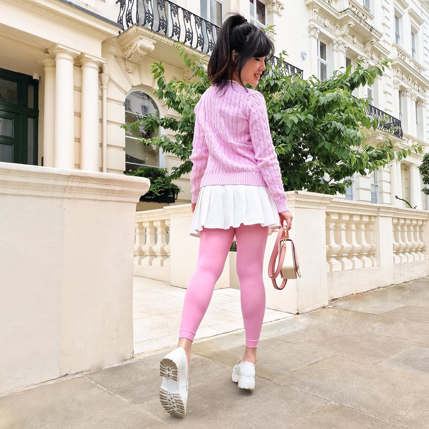 Footless Tights - Dragon Fruit - Zenithce