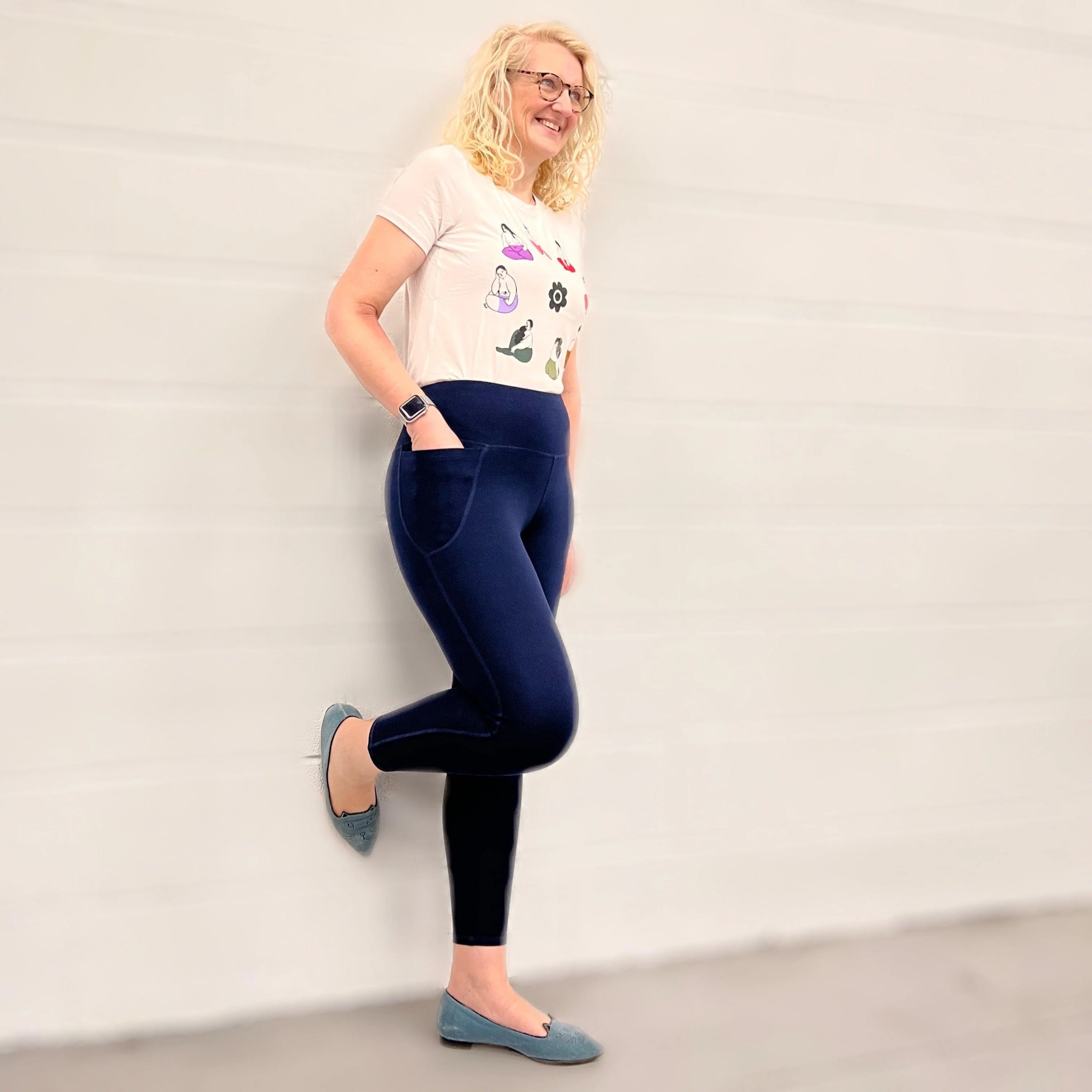 Squat Proof Leggings (Long) - Navy - Zenithce