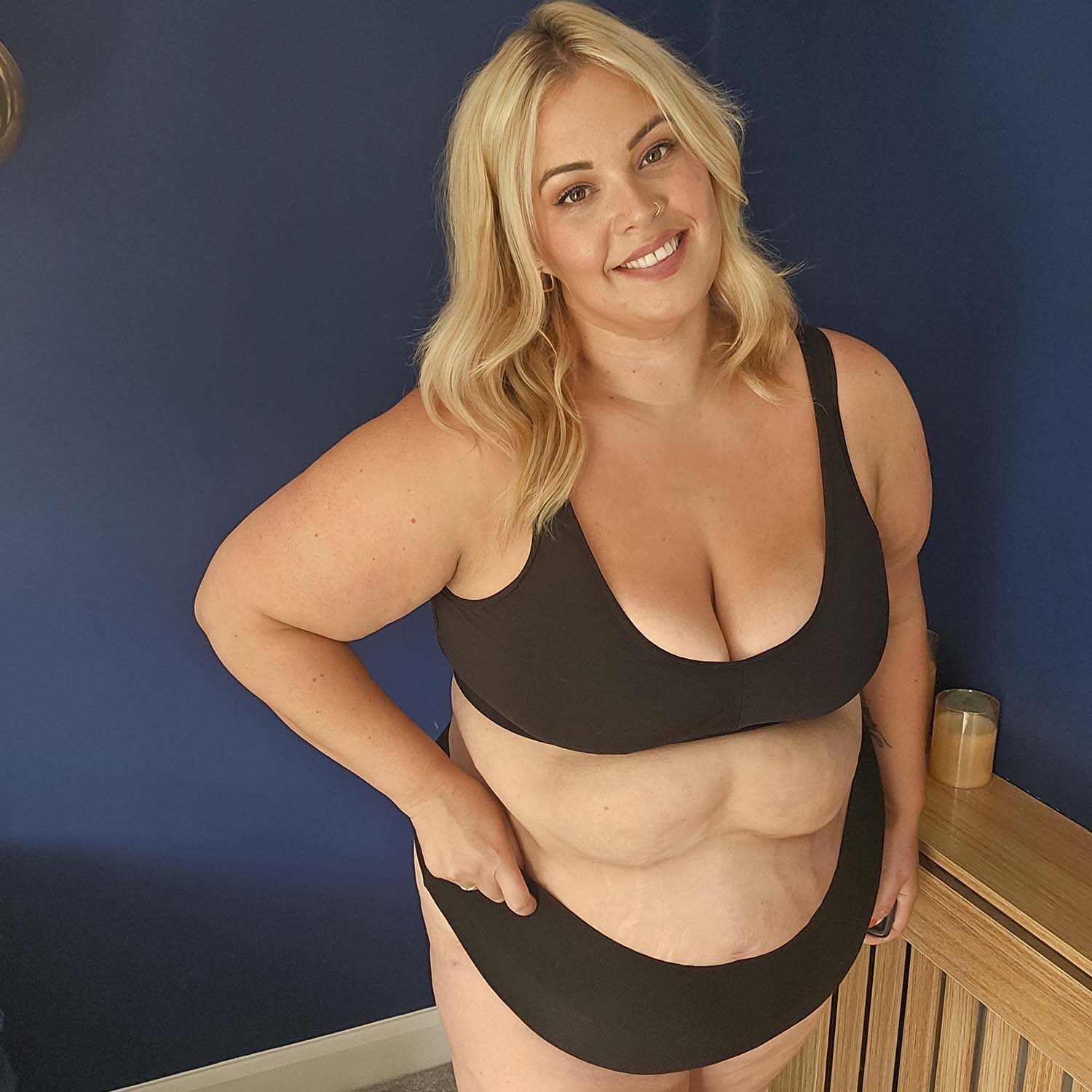 Cheeky High Leg Knickers - 3 Pairs in Black - Zenithce