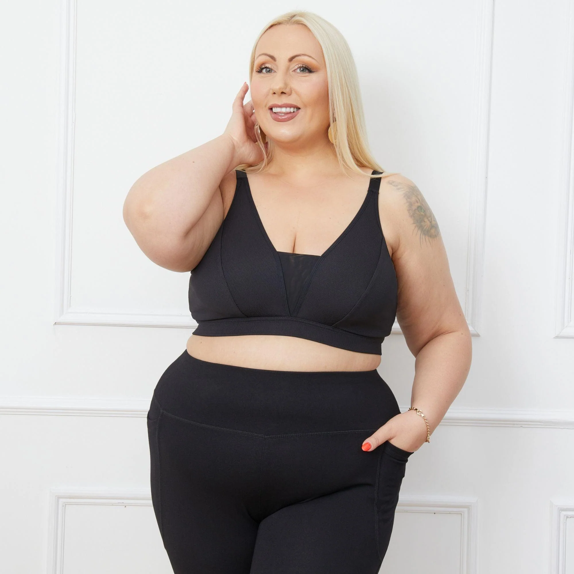 Everyday Ribbed Bra - Black - Zenithce