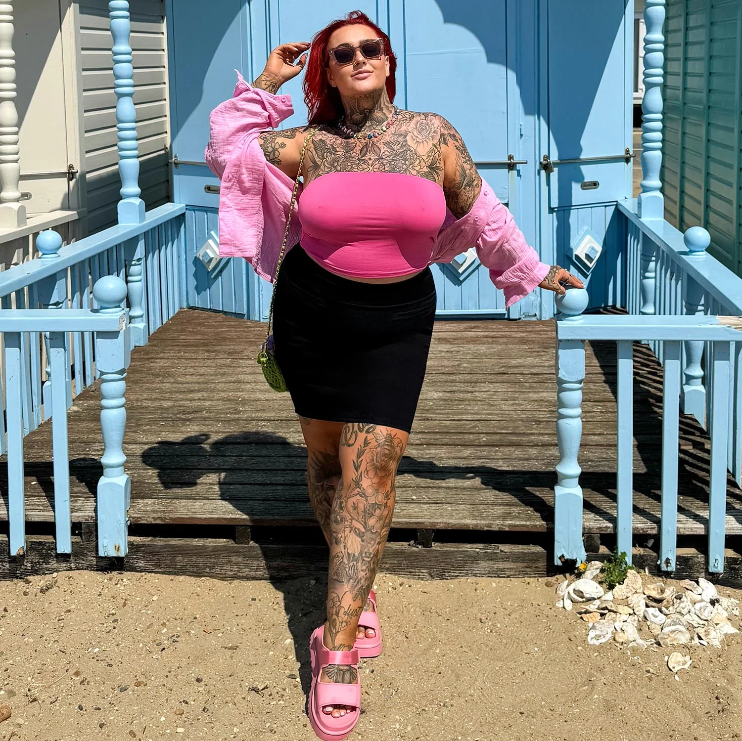 Mini Pencil Skirt - Black (V2) - Zenithce