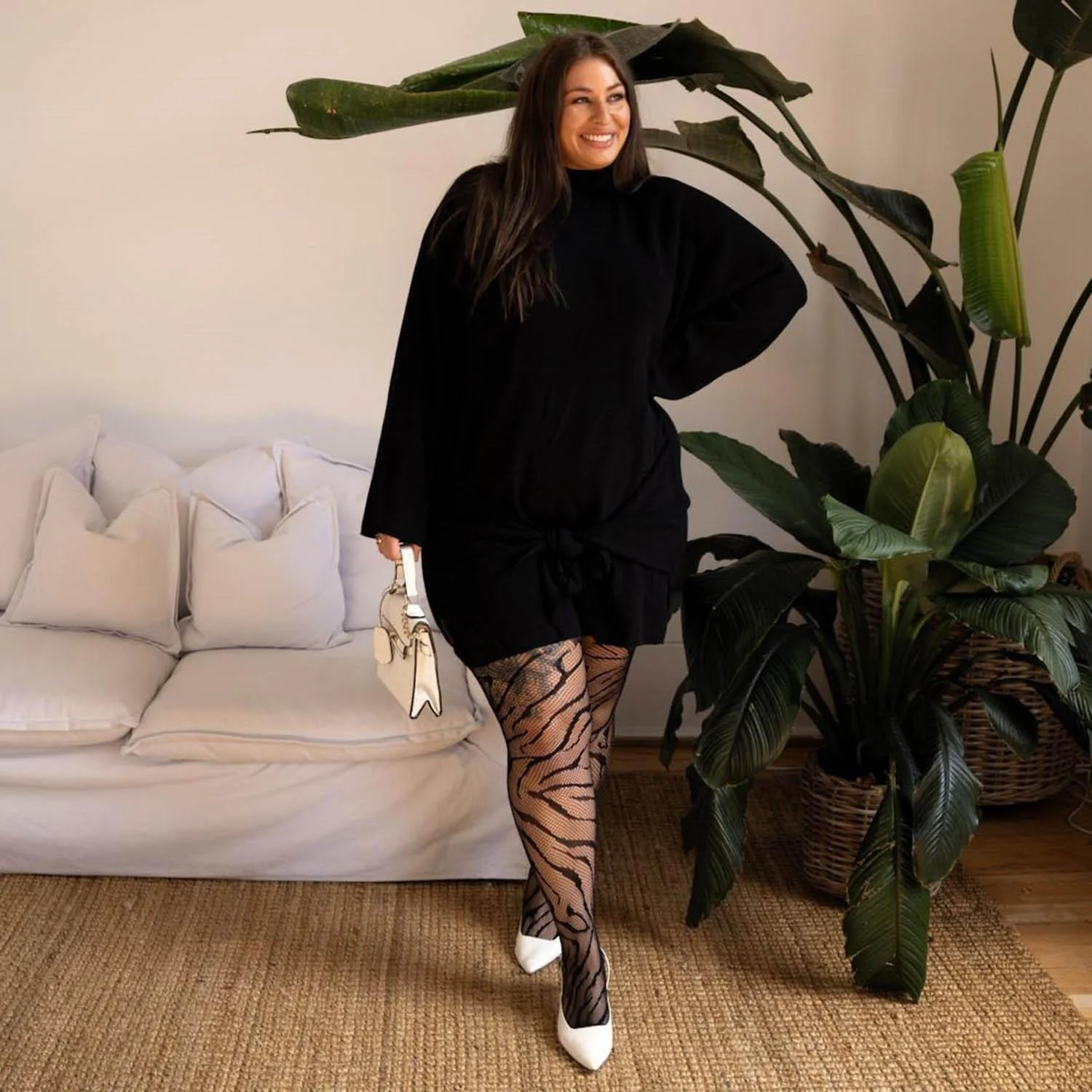 Feline Myself - Tiger Stripe Fishnets - Zenithce