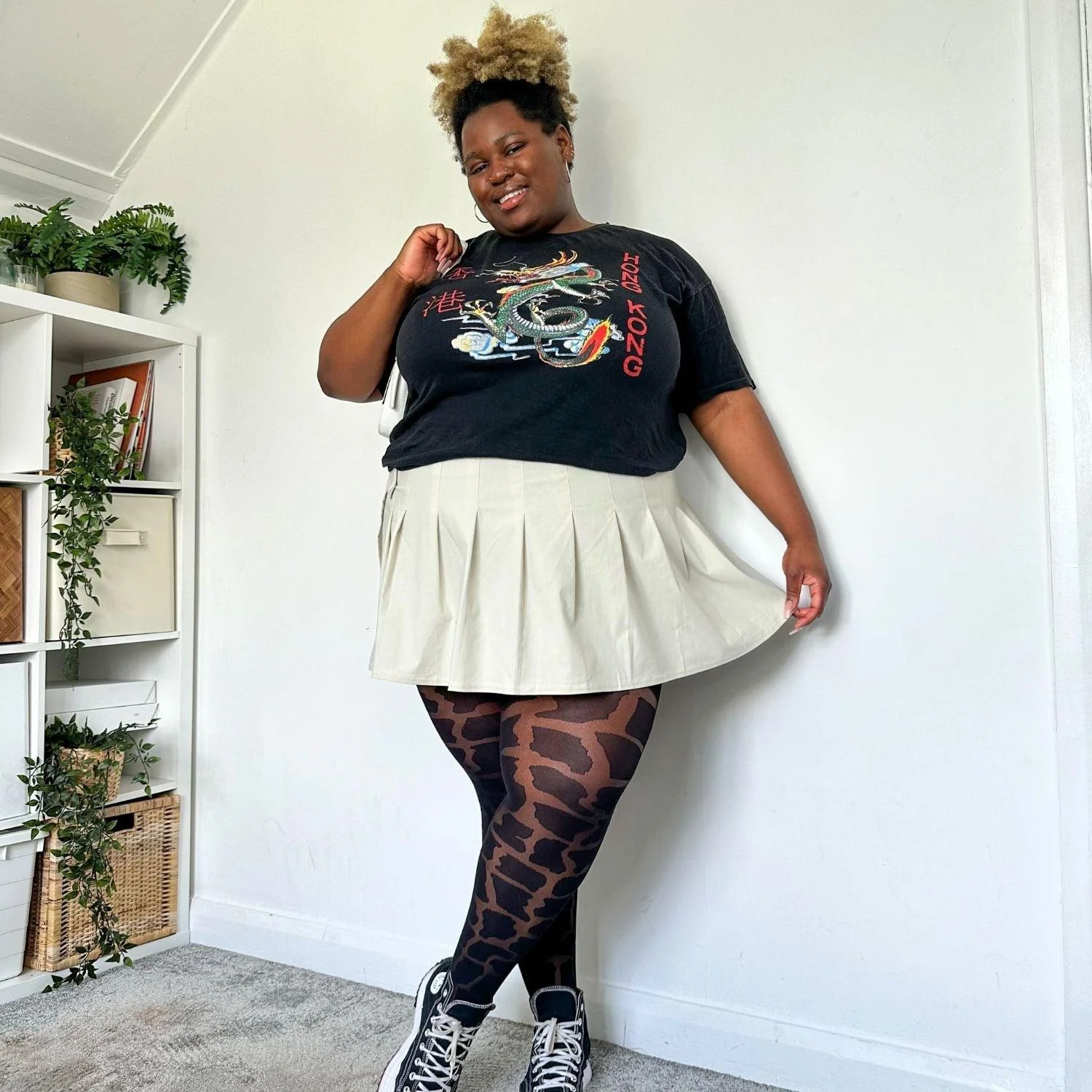 Your HighNess - Giraffe Print Tights - Zenithce