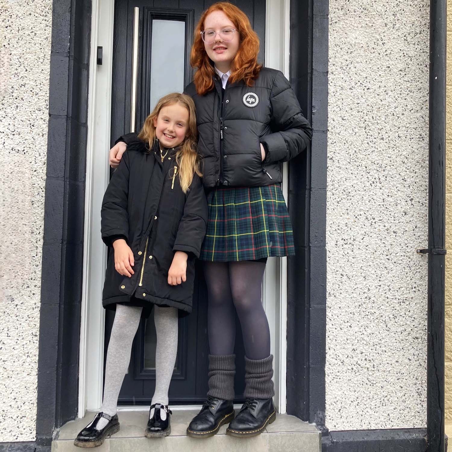 Kids Cotton Tights - Marl Grey - Zenithce