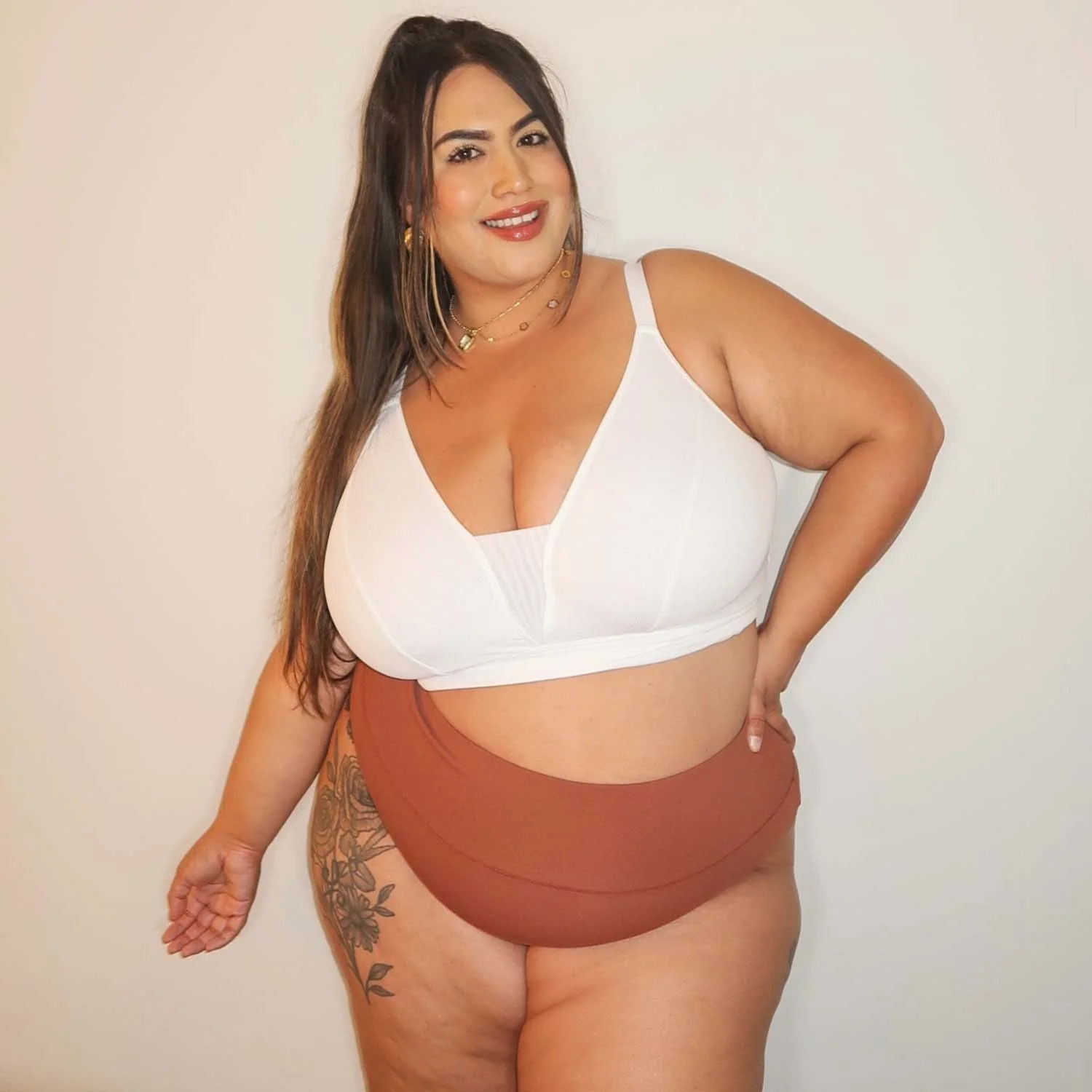 Everyday Ribbed Bra - White - Zenithce