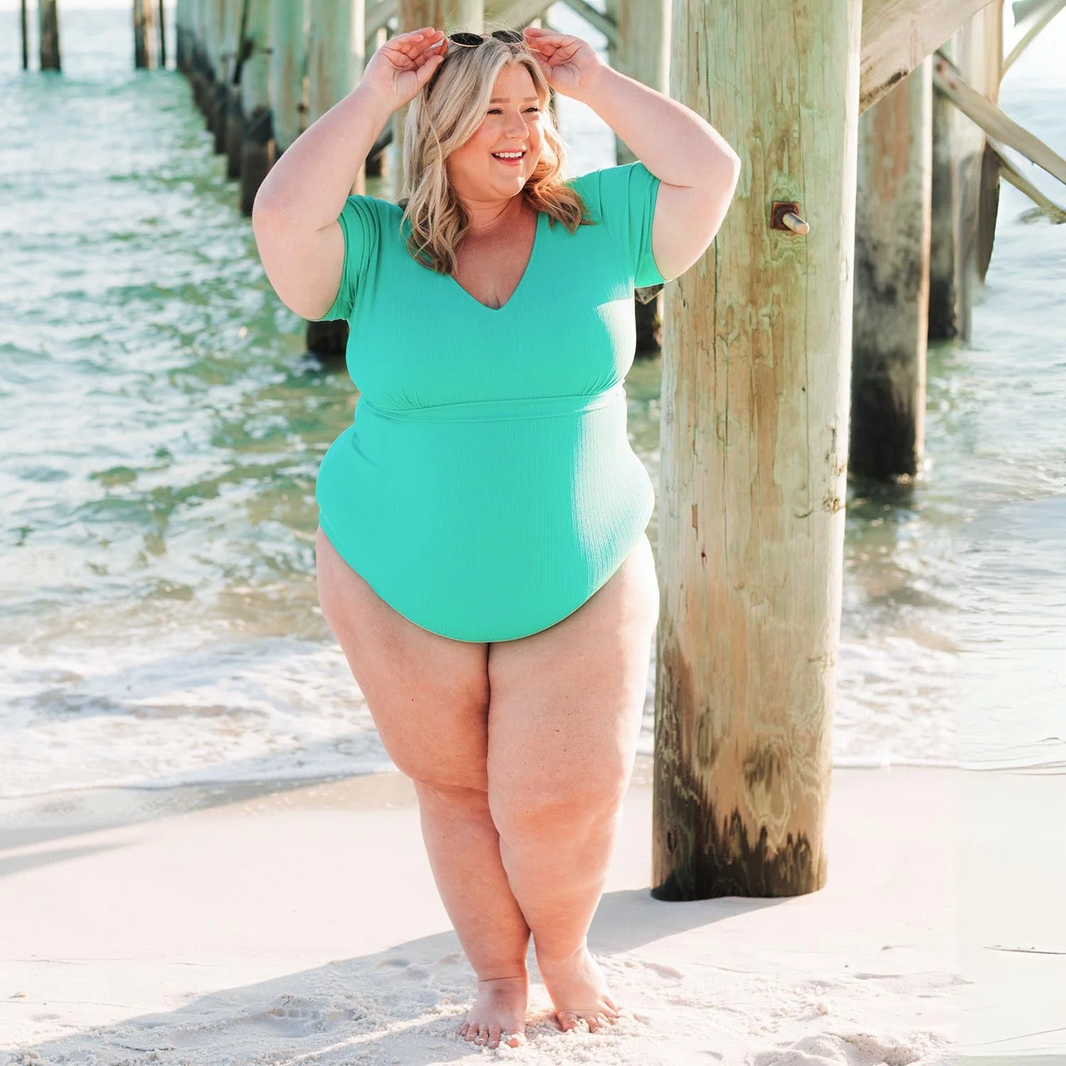 You Got To Yell Swimsuit - Mint - Zenithce