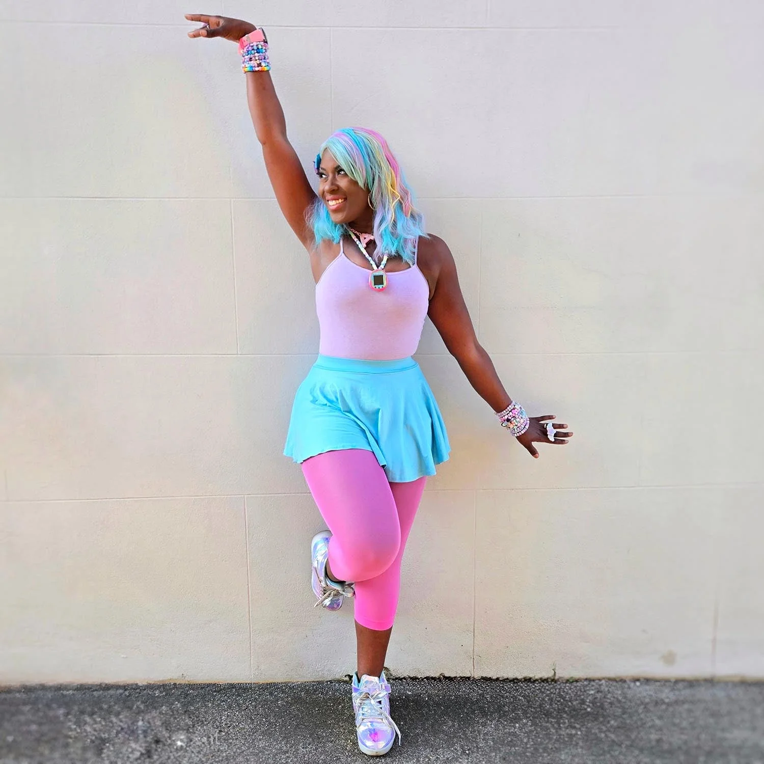 Stay Cool Capri Tights - Pink Lady - Zenithce