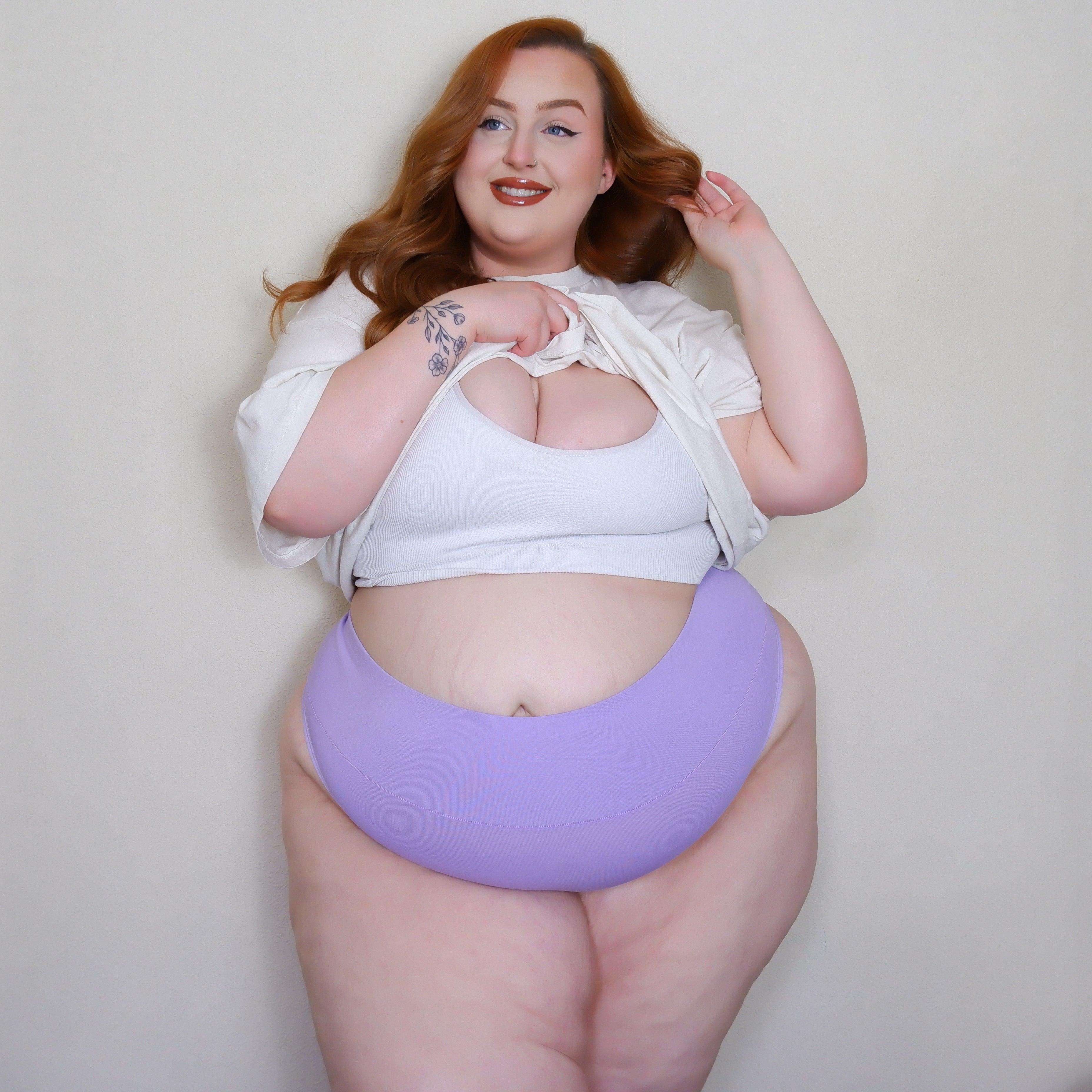 Organic Cotton Thong - Cassis de Violet - Zenithce