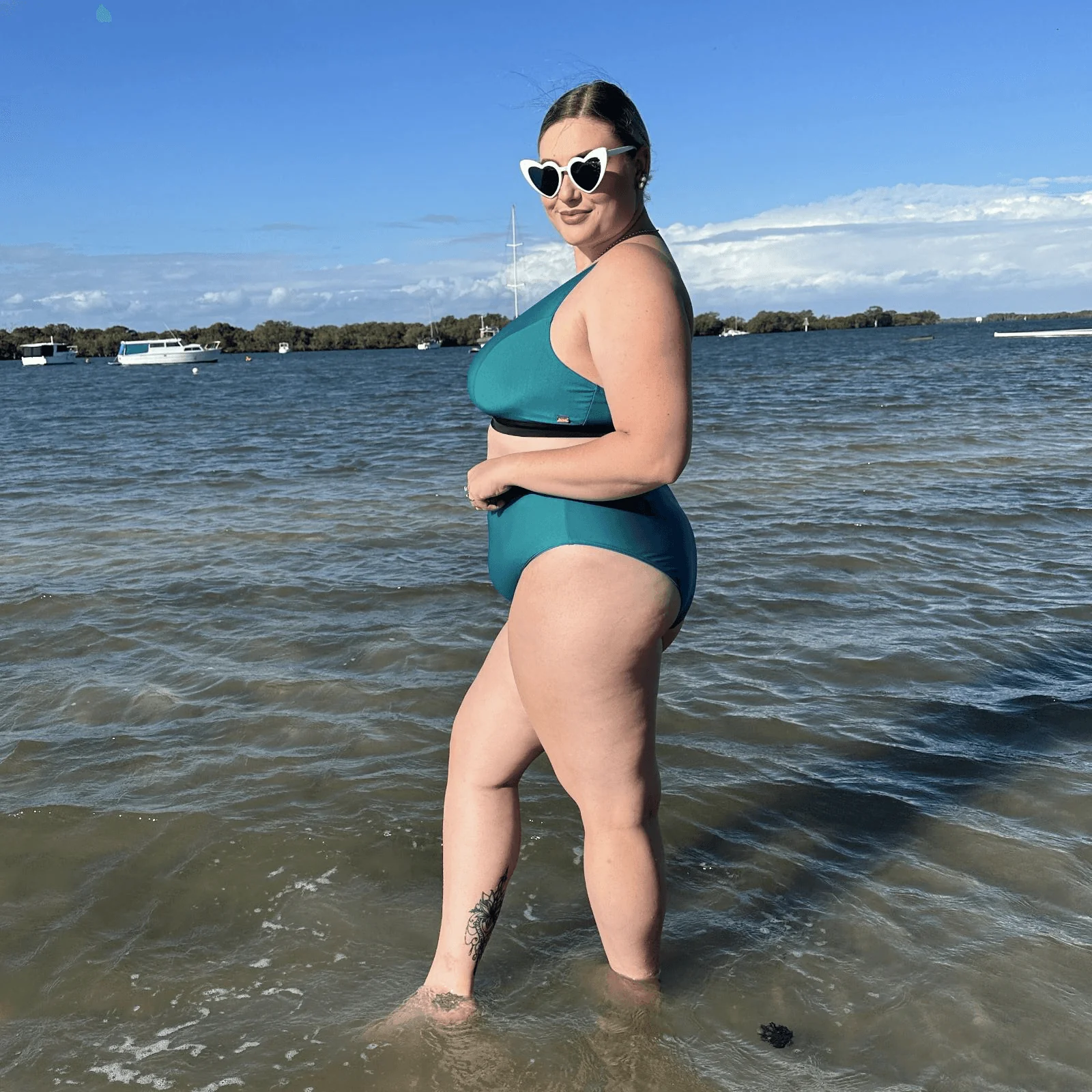 Hasta La Vista Bikini Bottoms - Teal - Zenithce