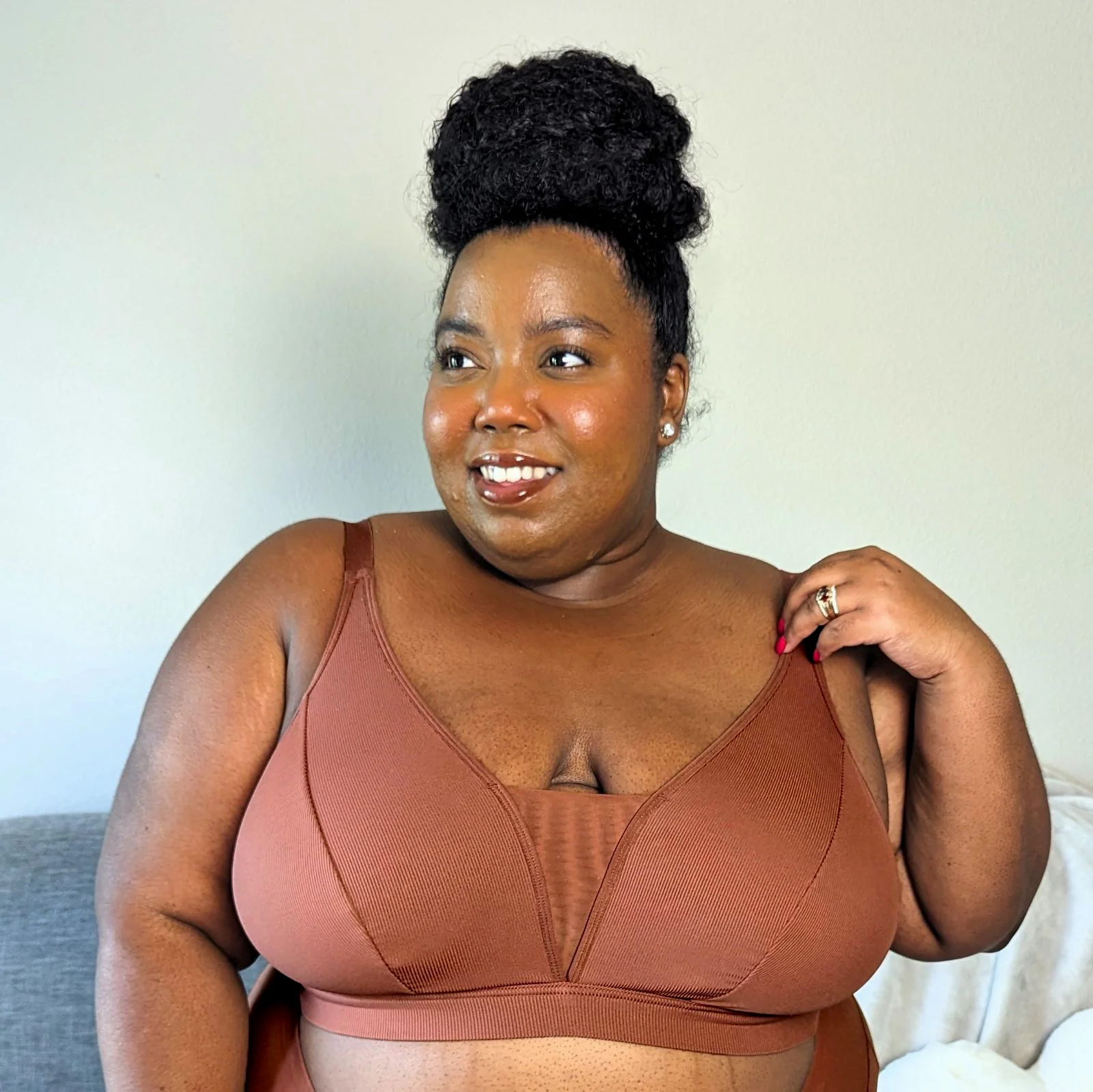 Everyday Ribbed Bra - Root Beer - Zenithce