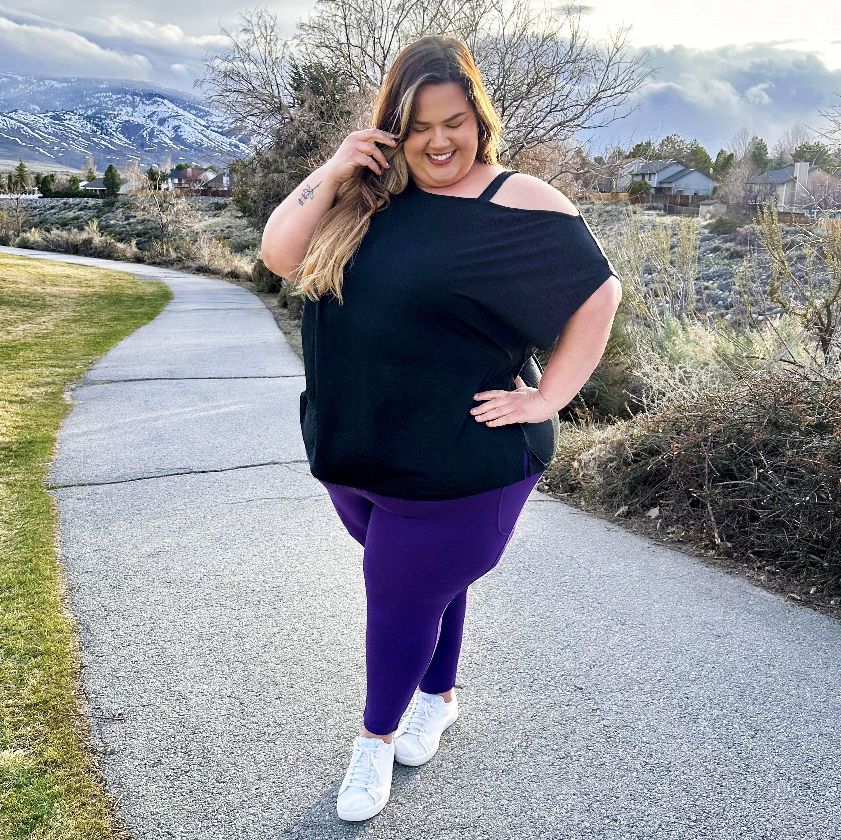 Debbie Off Shoulder Tee - Black - Zenithce