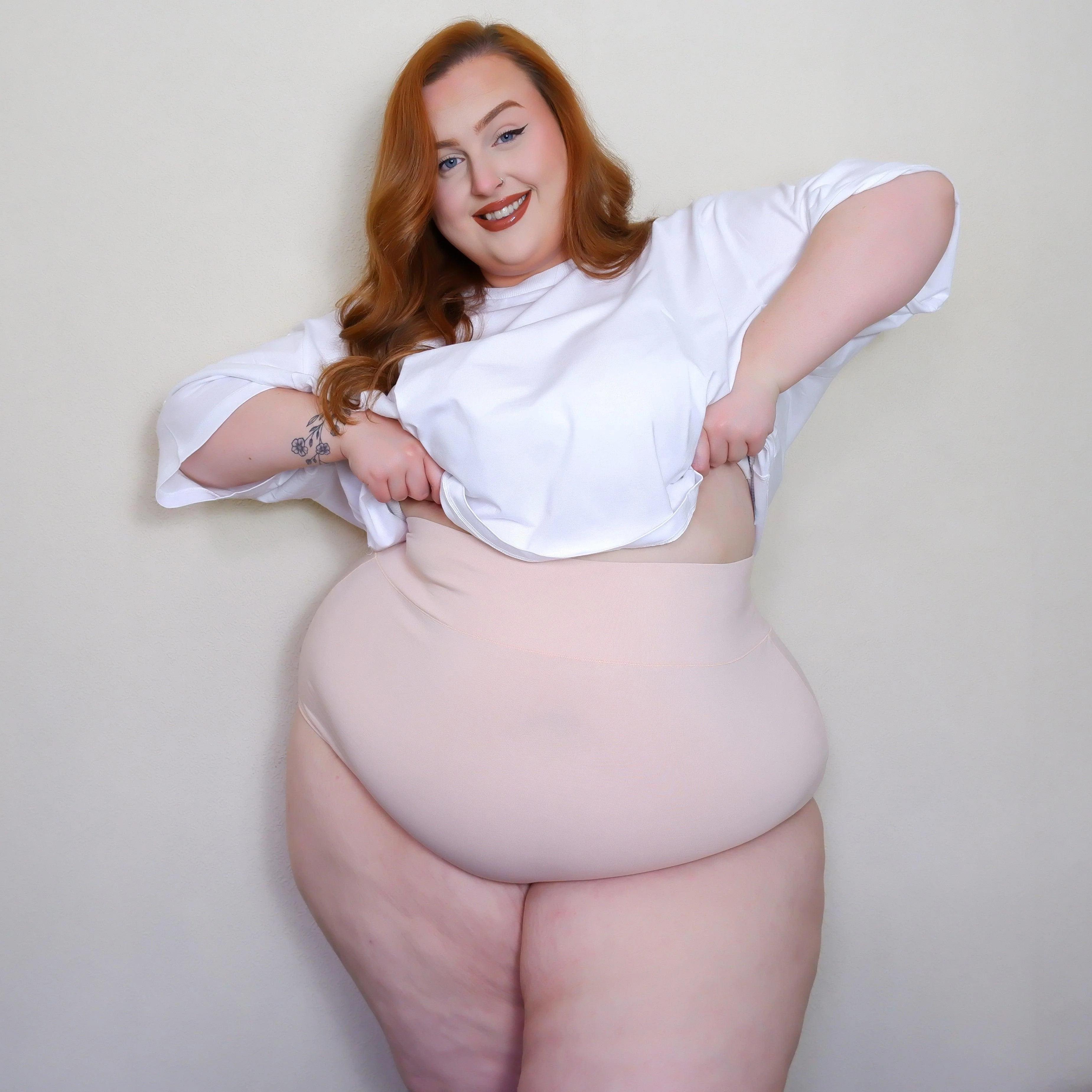 Organic Cotton Super High Waist Knickers - Ballet Pink - Zenithce