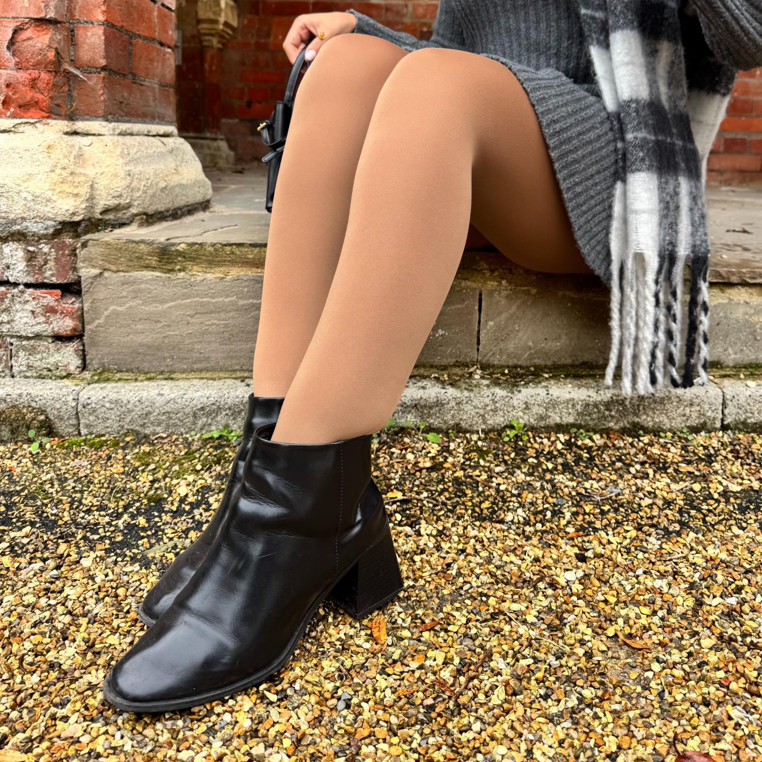 120 Denier Tights - Caramel Latte - Zenithce