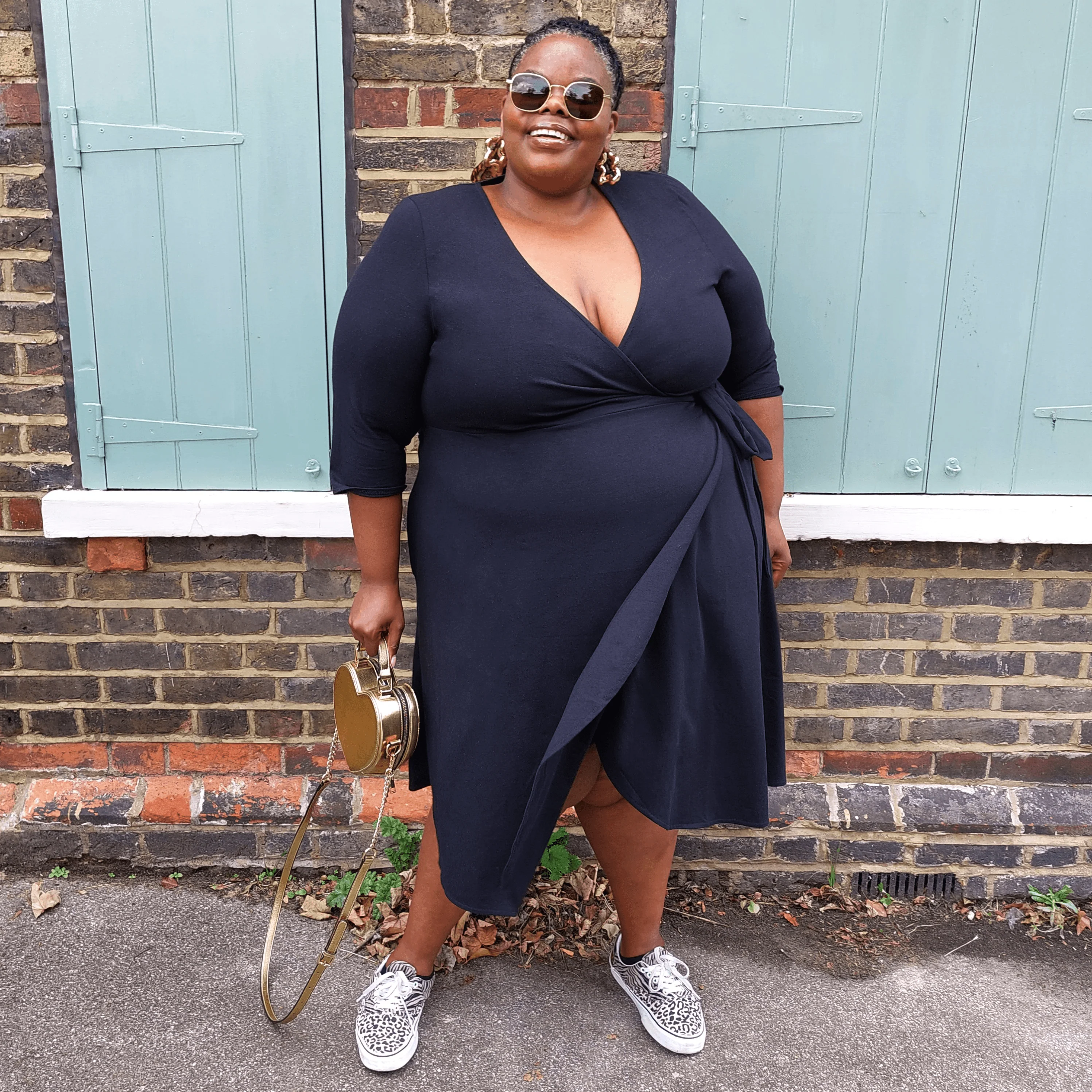 Wrap Dress - Black - Zenithce