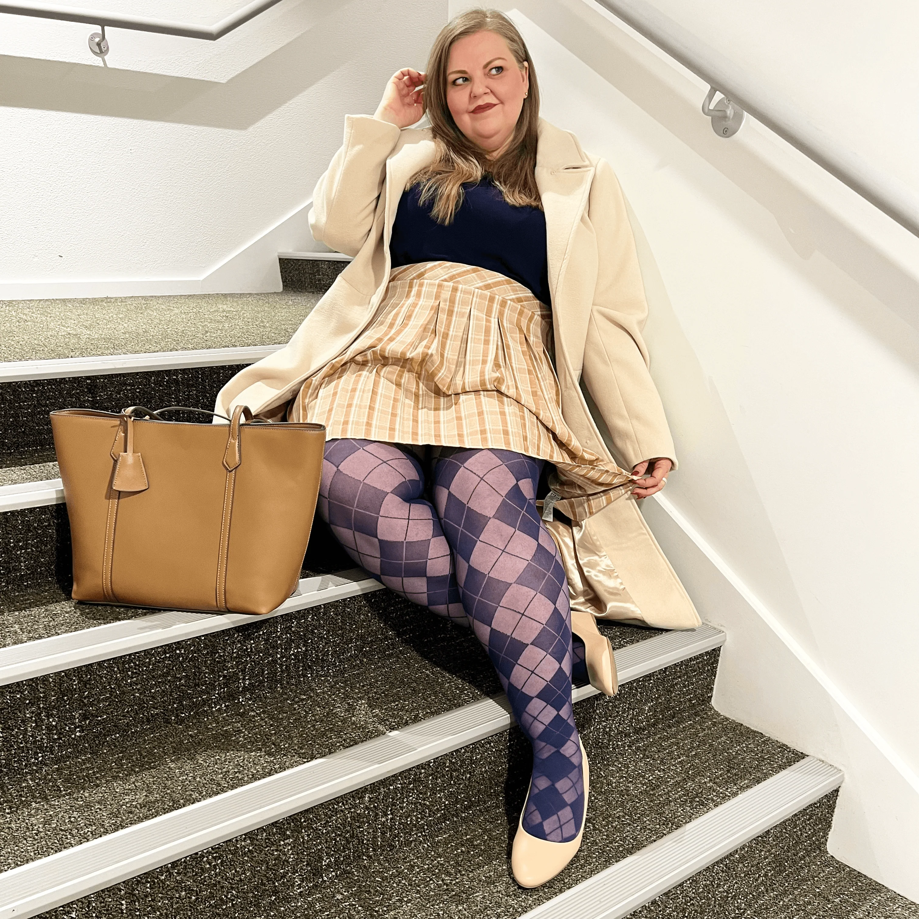 Diamond Tights - Navy - Zenithce