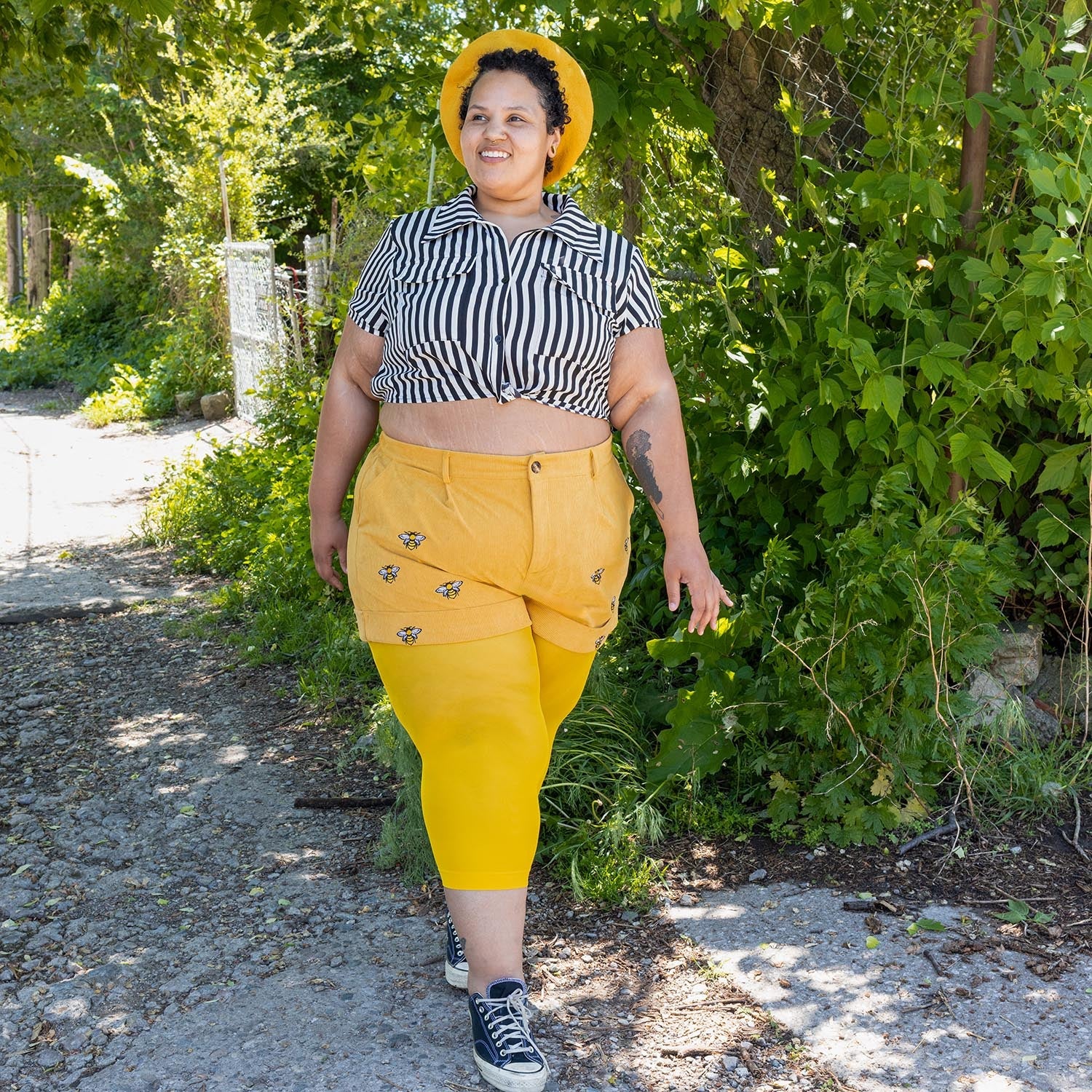 Stay Cool Capri Tights - Lemon - Zenithce