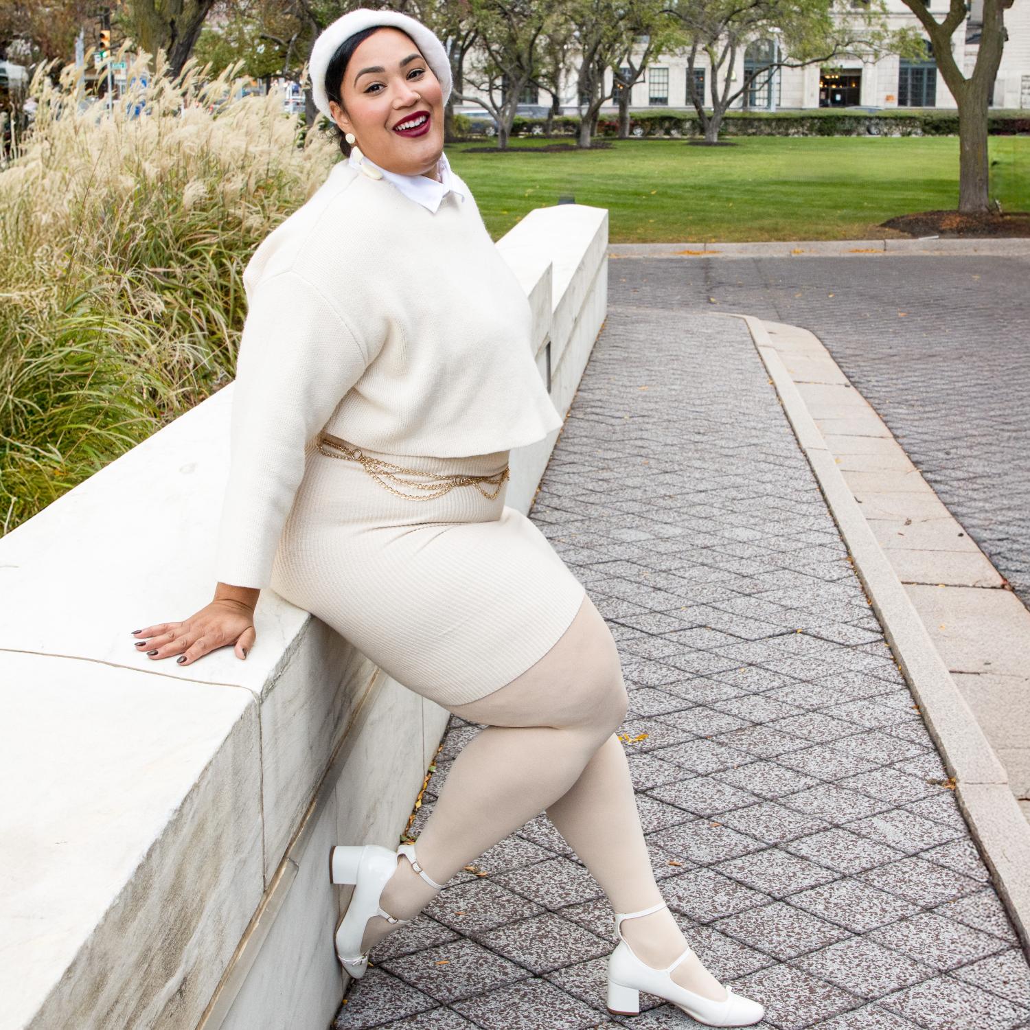 80 Denier Tights - Creamsicle - Zenithce