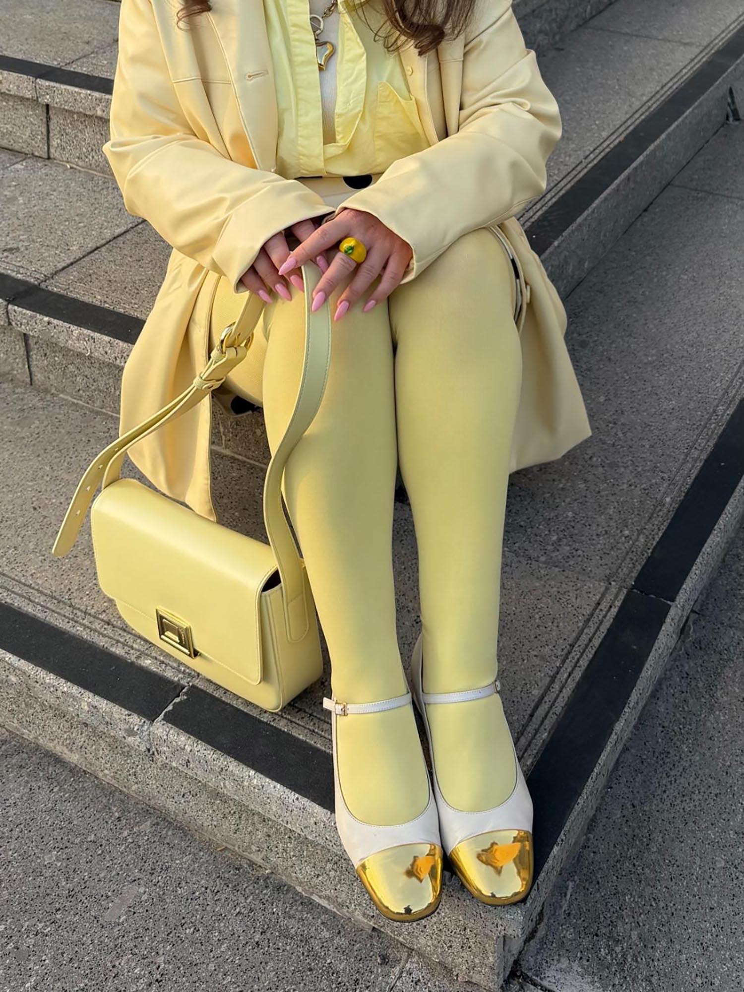 120 Denier Tights - Butter - Zenithce