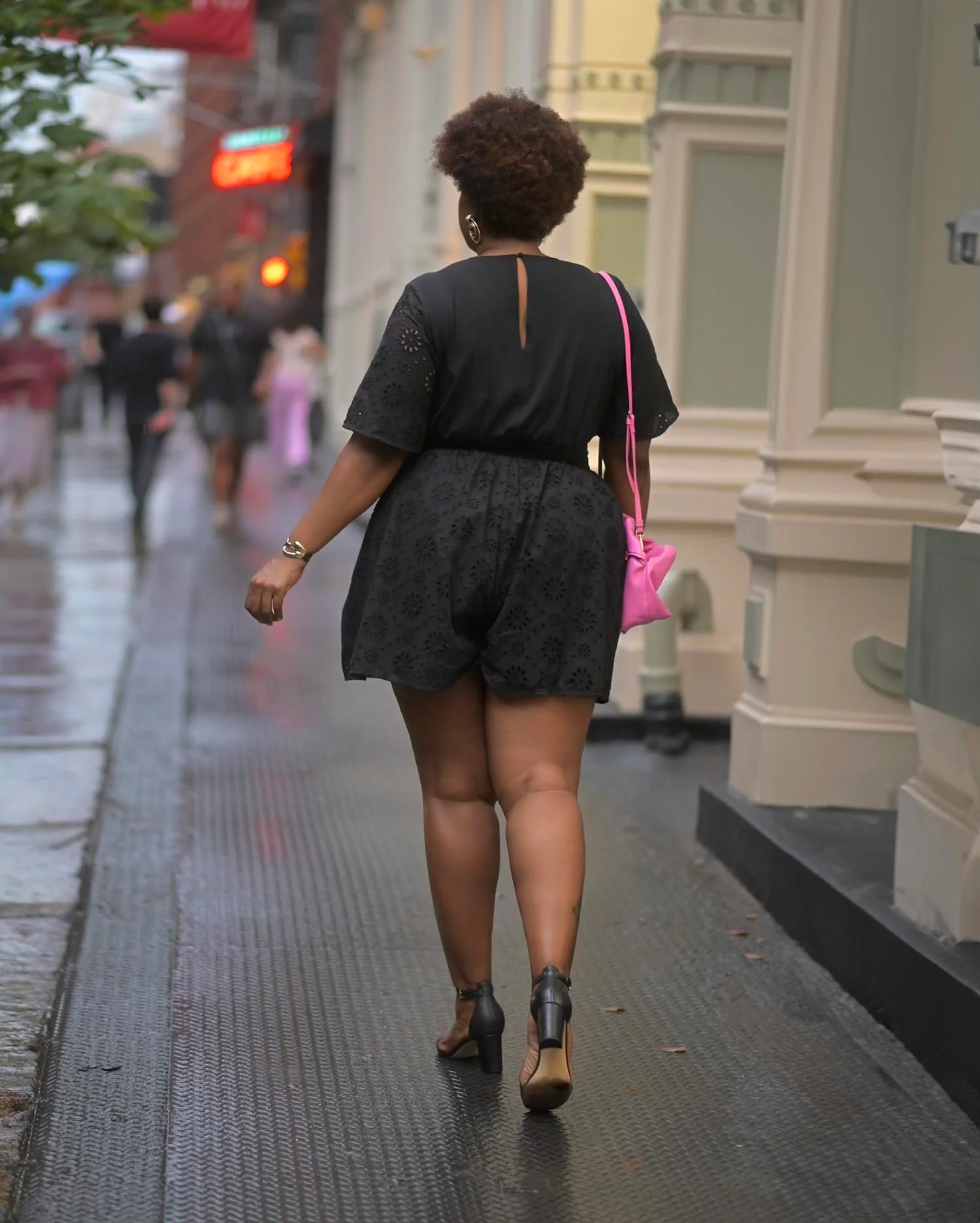 Broderie Anglaise Playsuit - Black - Zenithce