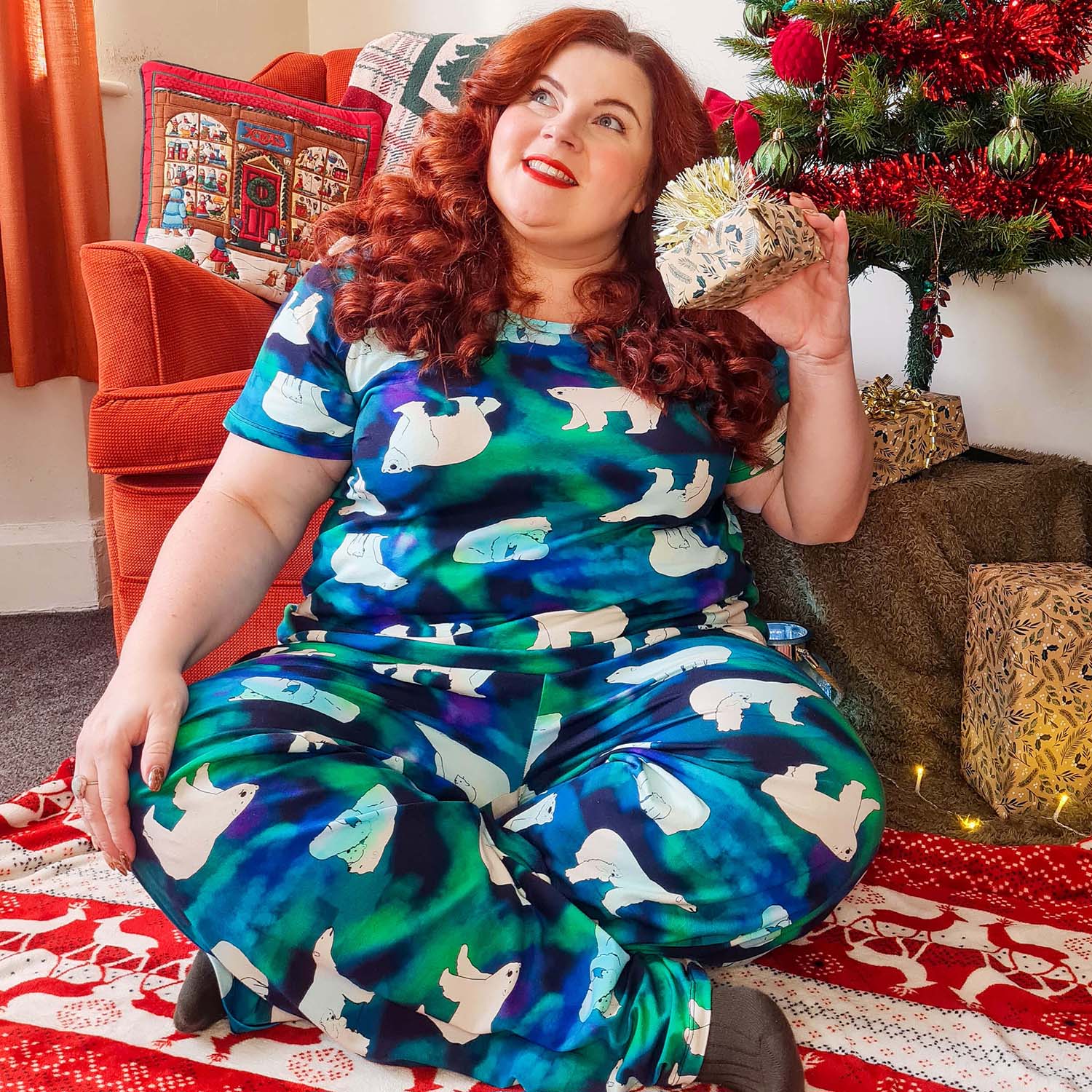 Organic Cotton PJ Bottoms - Polar Bears - Zenithce