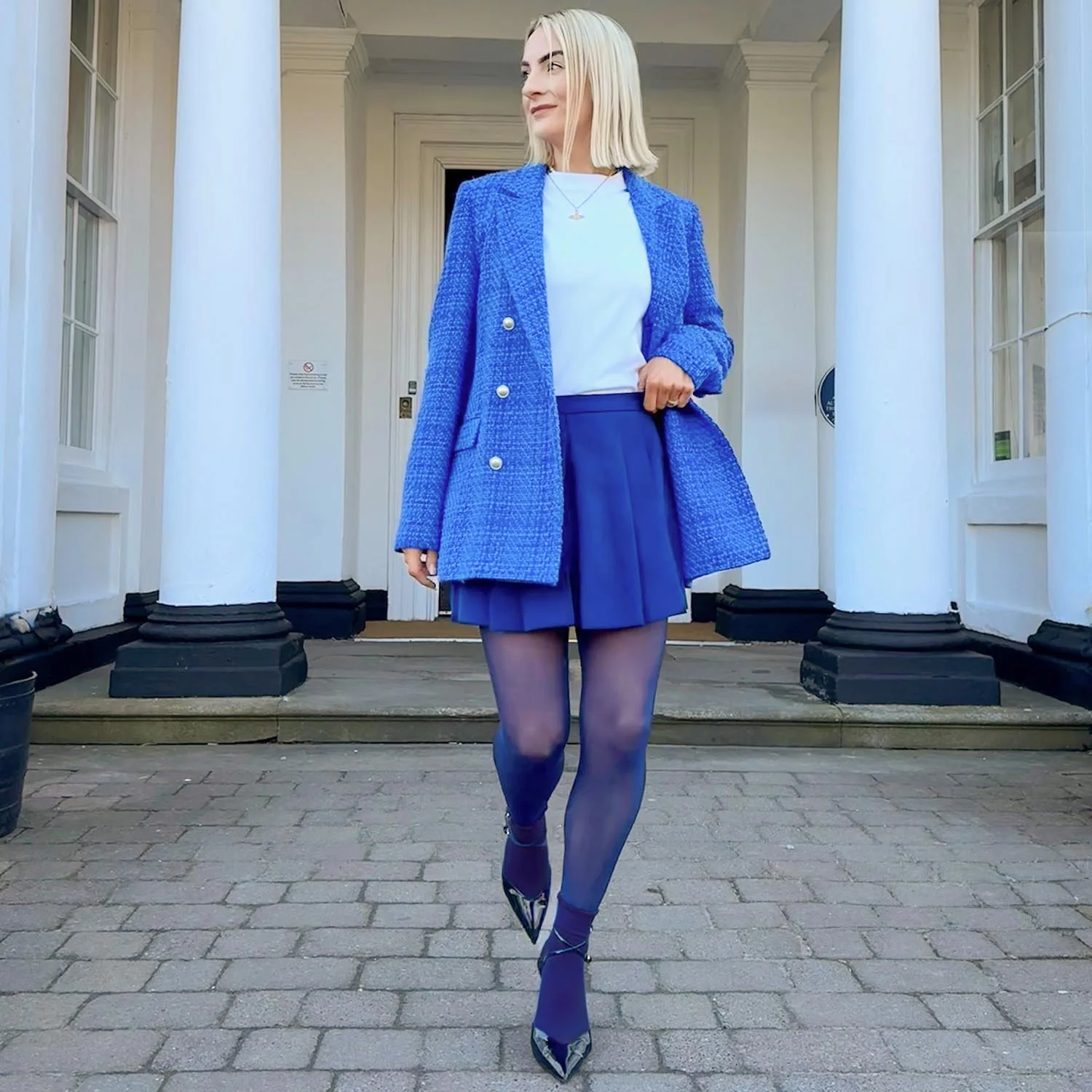 30 Denier Sheer Tights - Navy - Zenithce