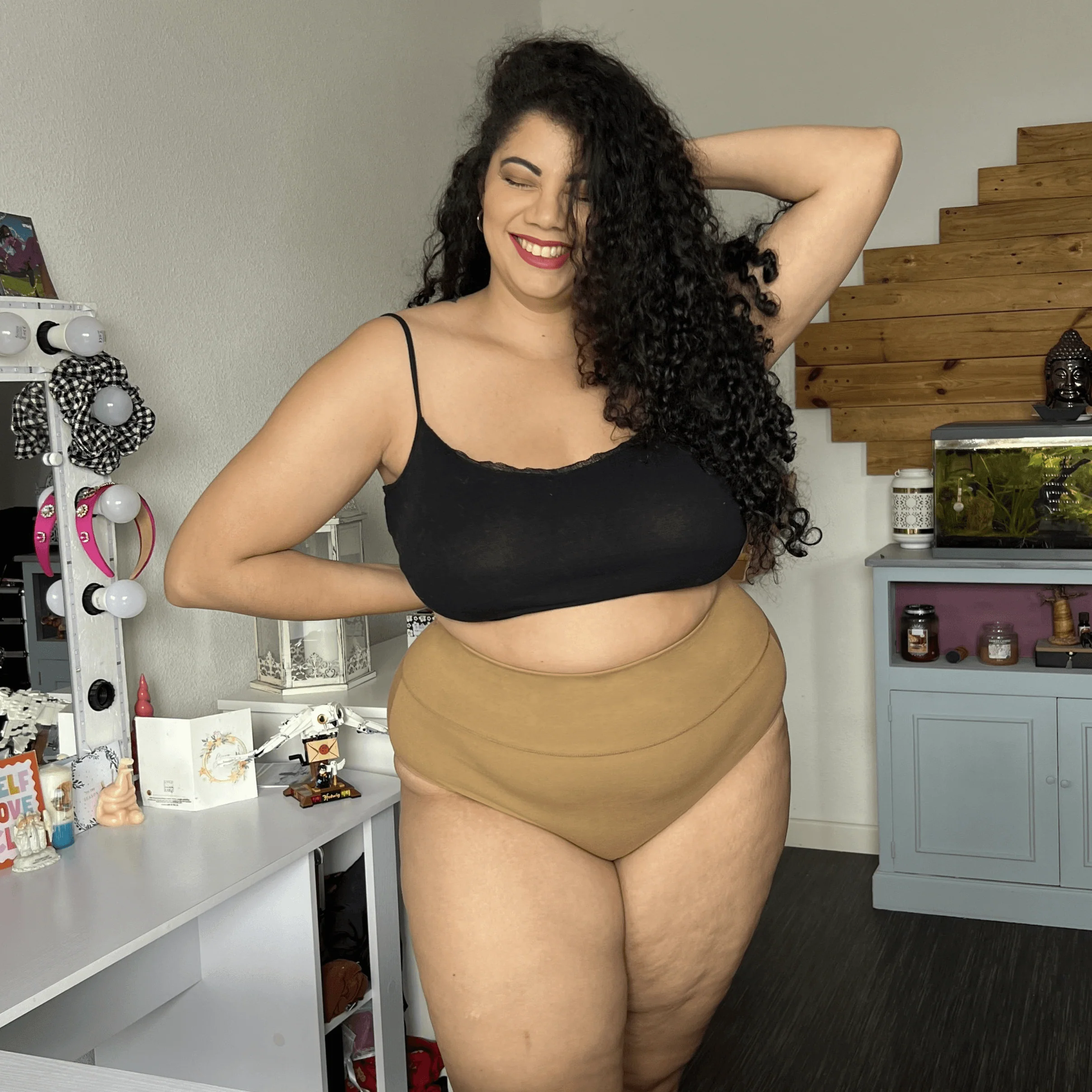 Organic Cotton Full Brief Knickers - Caramel - Zenithce