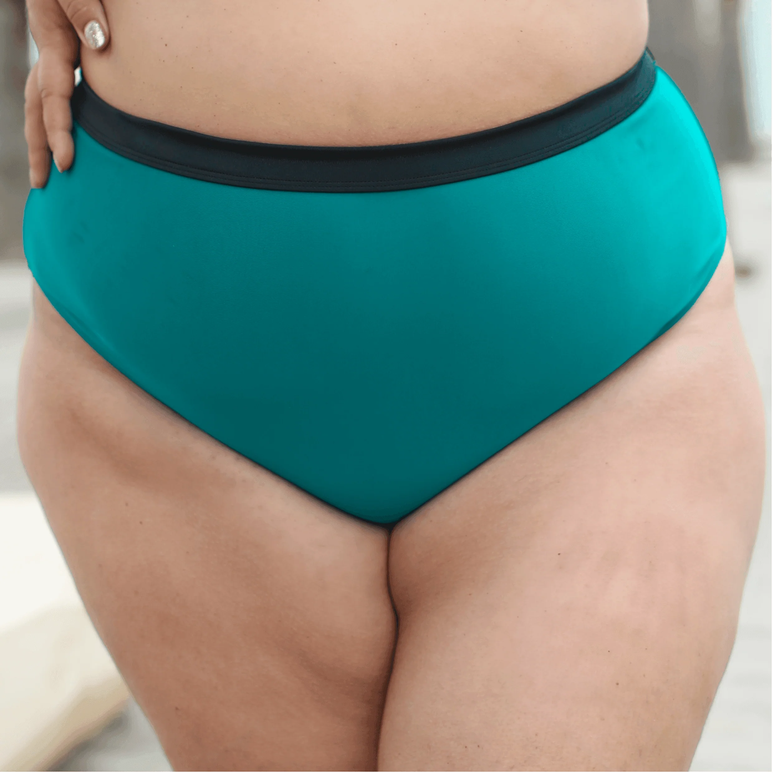Hasta La Vista Bikini Bottoms - Teal - Zenithce
