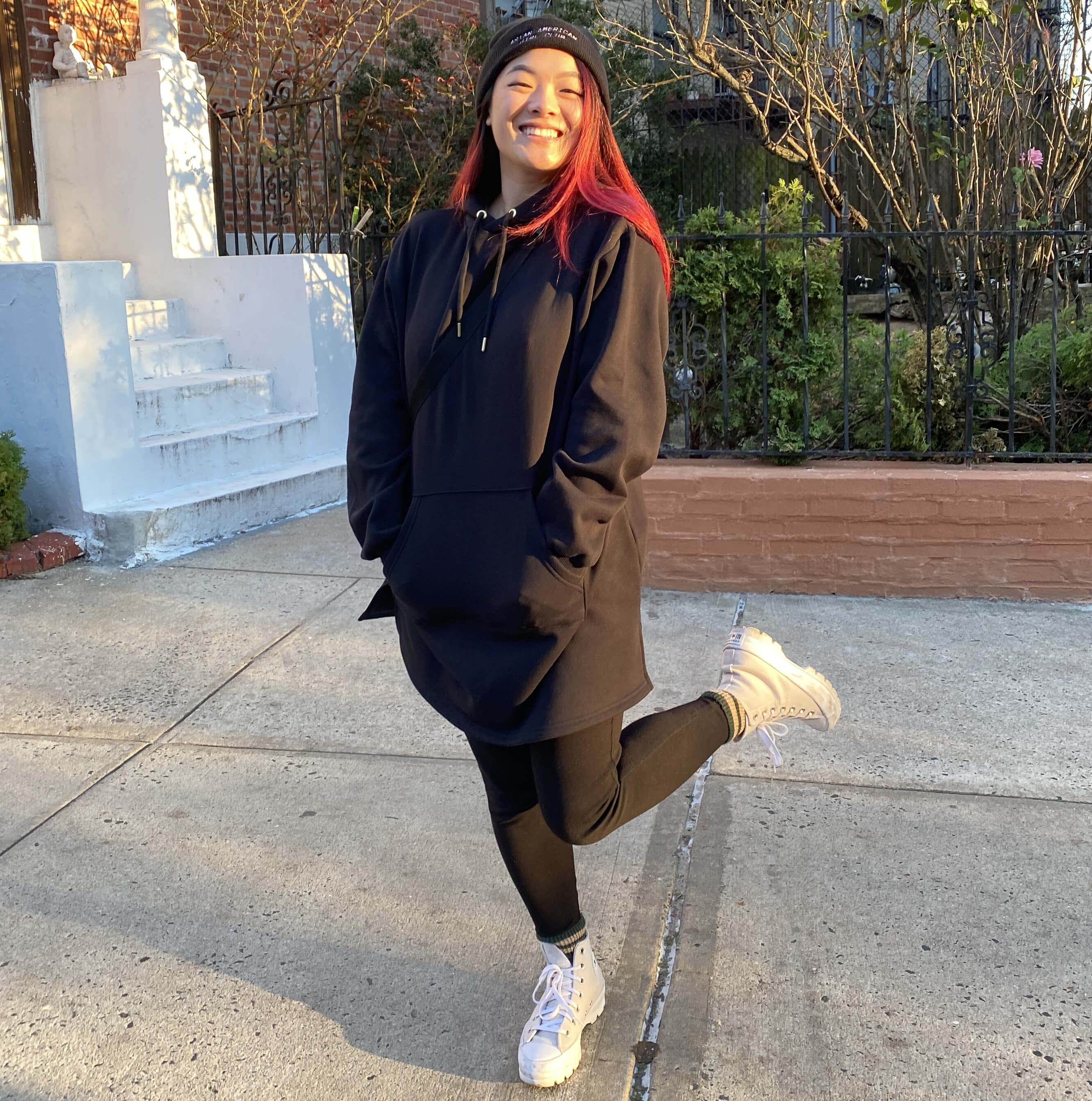 Organic Cotton Longline Hoodie - Zenithce