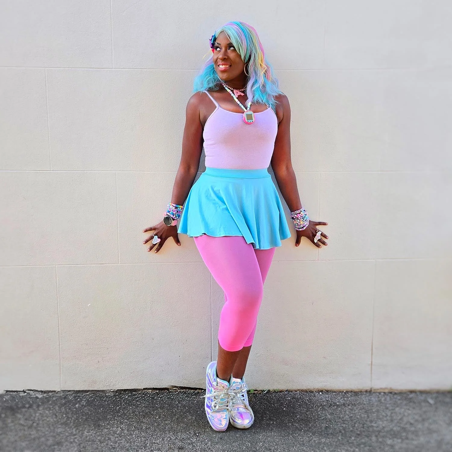 Stay Cool Capri Tights - Pink Lady - Zenithce