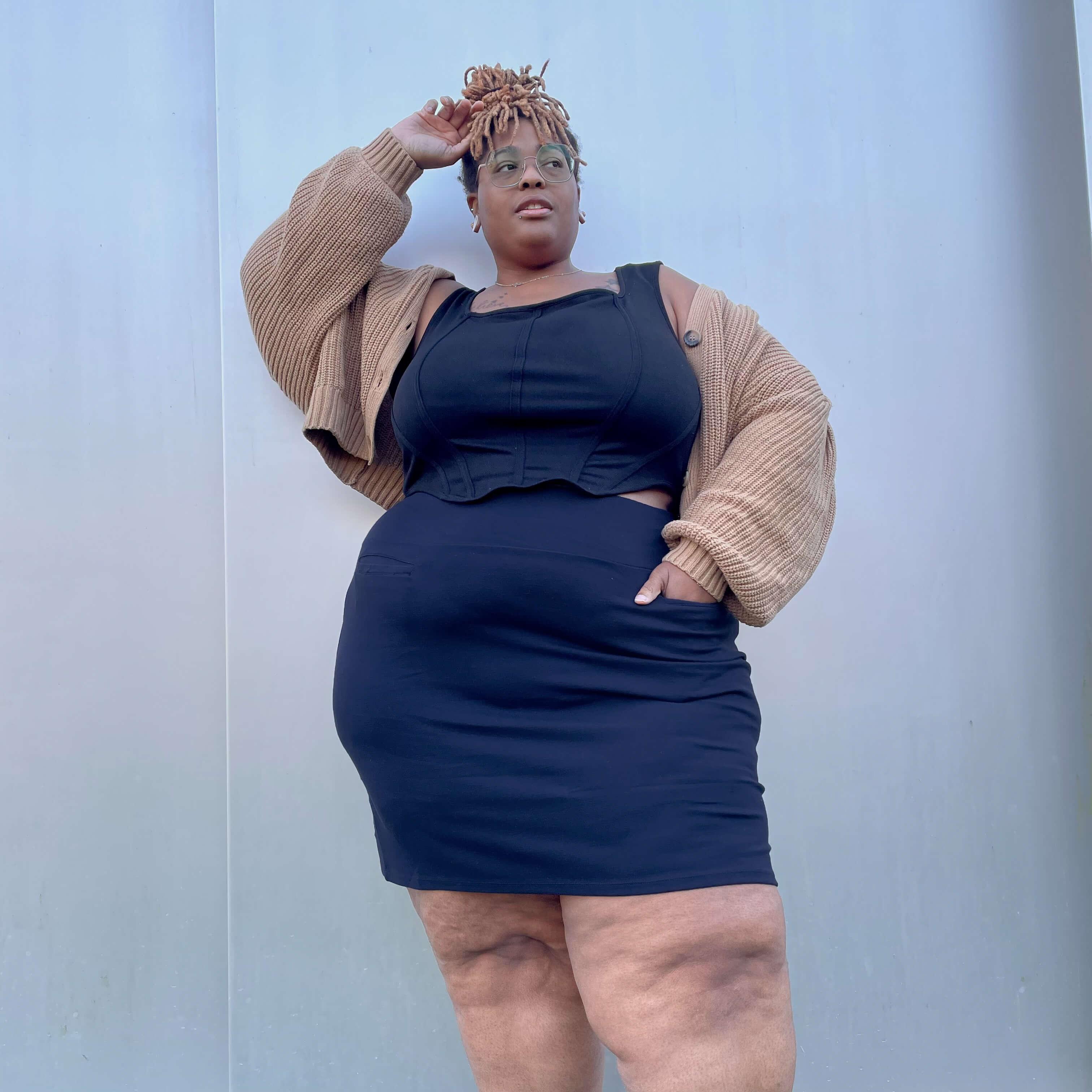 Mini Skirt - Navy - Zenithce