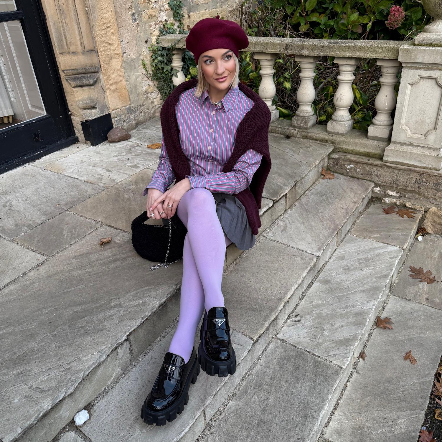 120 Denier Tights - Wisteria - Zenithce