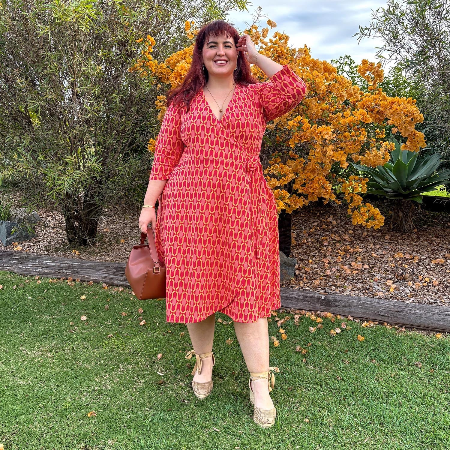 Wrap Dress - Red City - Zenithce