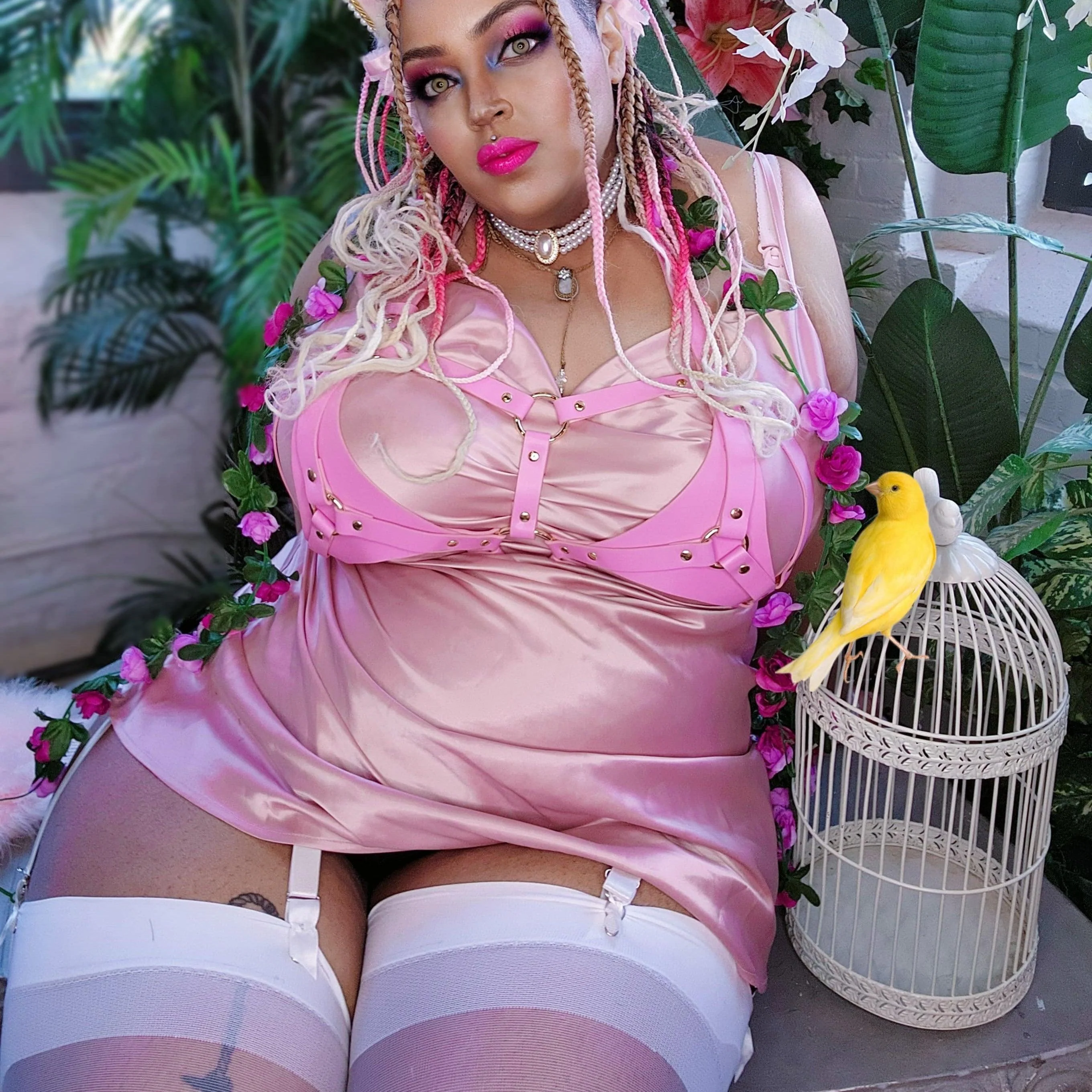 Columbia Stockings - White - Zenithce