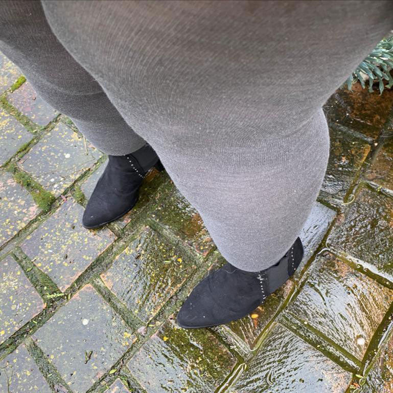 Merino Wool Tights - Silver Lining - Zenithce