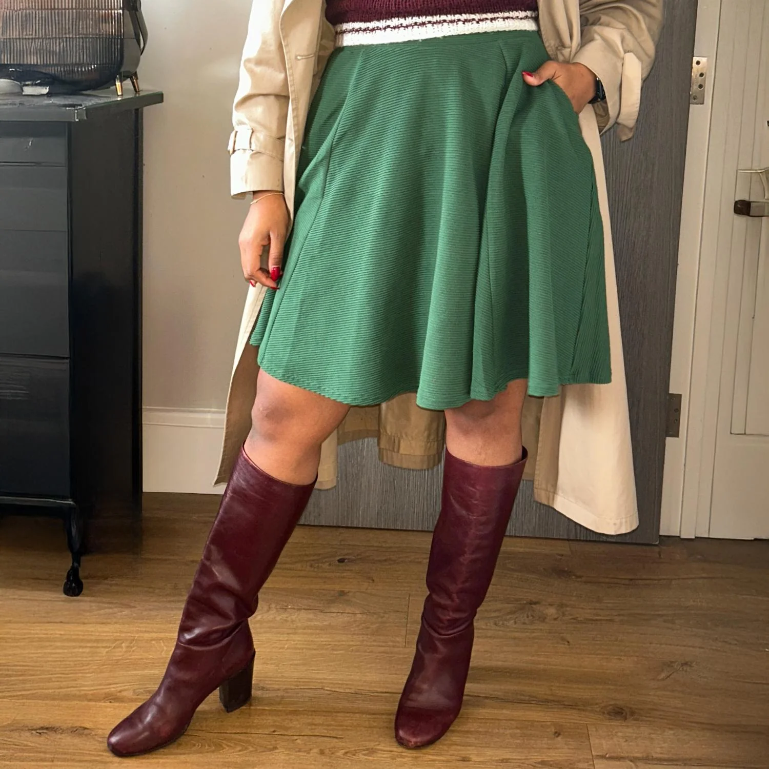 Ottoman Flare Skirt - Petit Pois - Zenithce