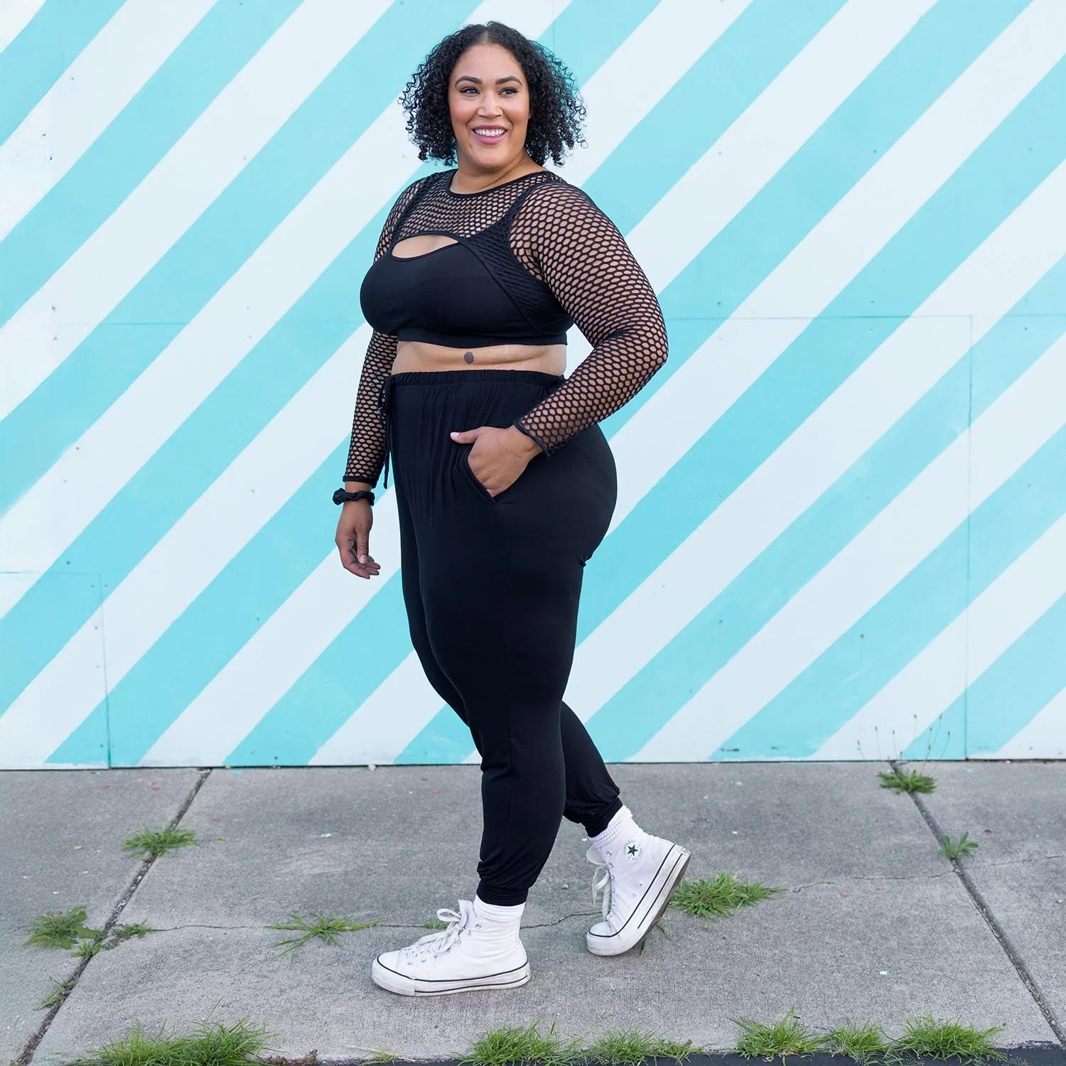 Bamboo Lounge Joggers - Black - Zenithce