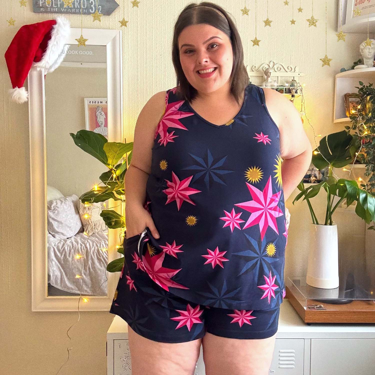 Organic Cotton PJ Vest - Stars - Zenithce