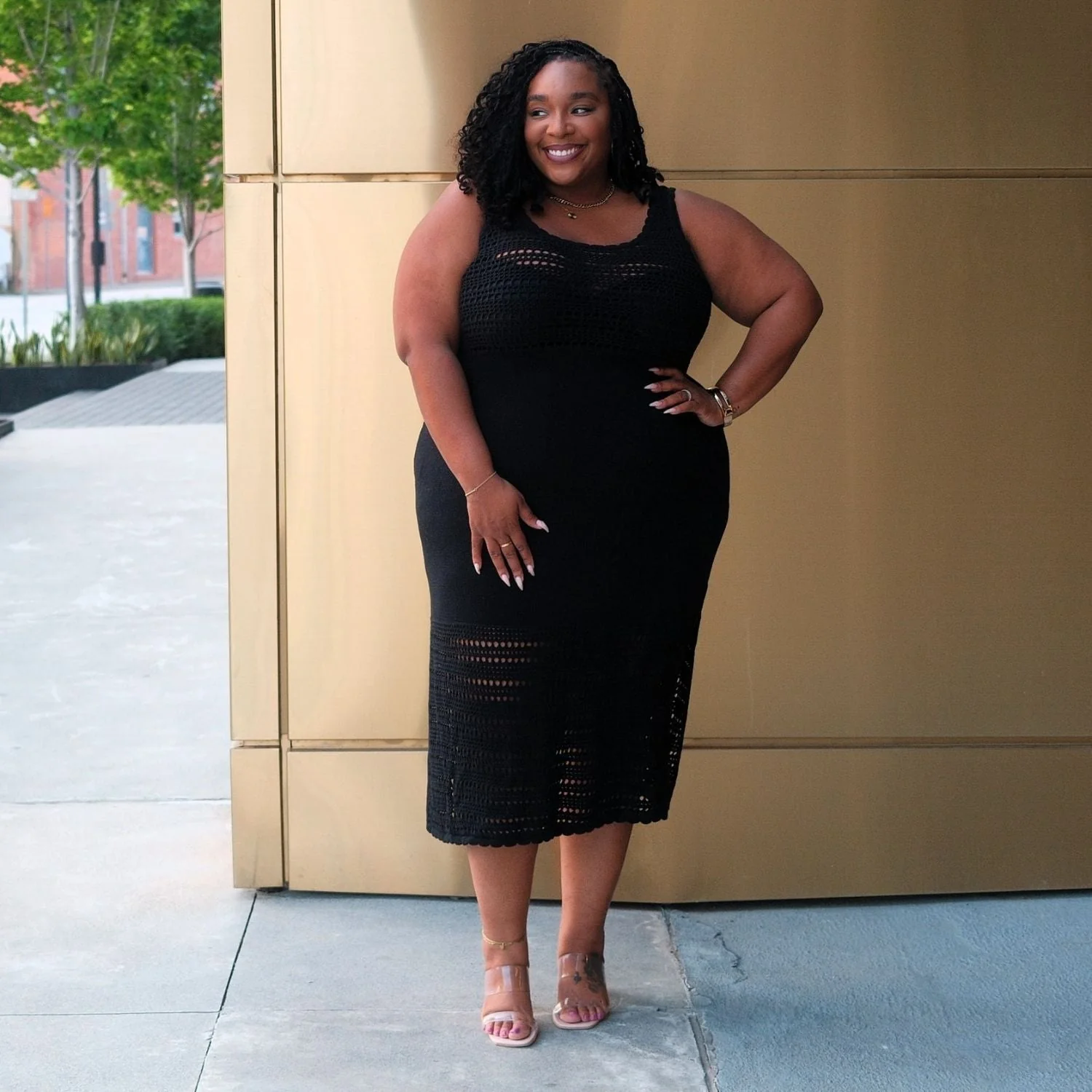 Porto Fino Midi Dress - Tobacco - Zenithce