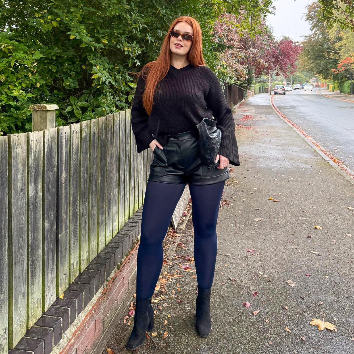 120 Denier Tights - Navy - Zenithce